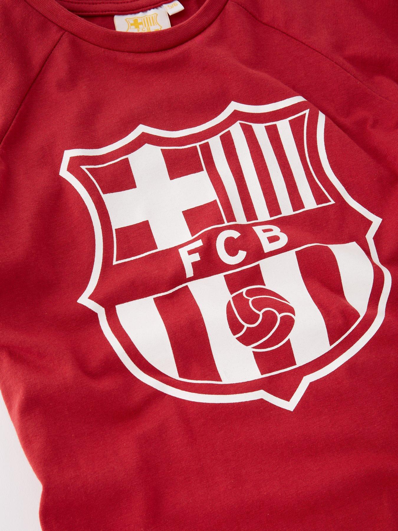 Image 3 of 4 of Barcelona FC FC Barcelona&nbsp;Football Short Sleeve Pyjamas - Red/Blue