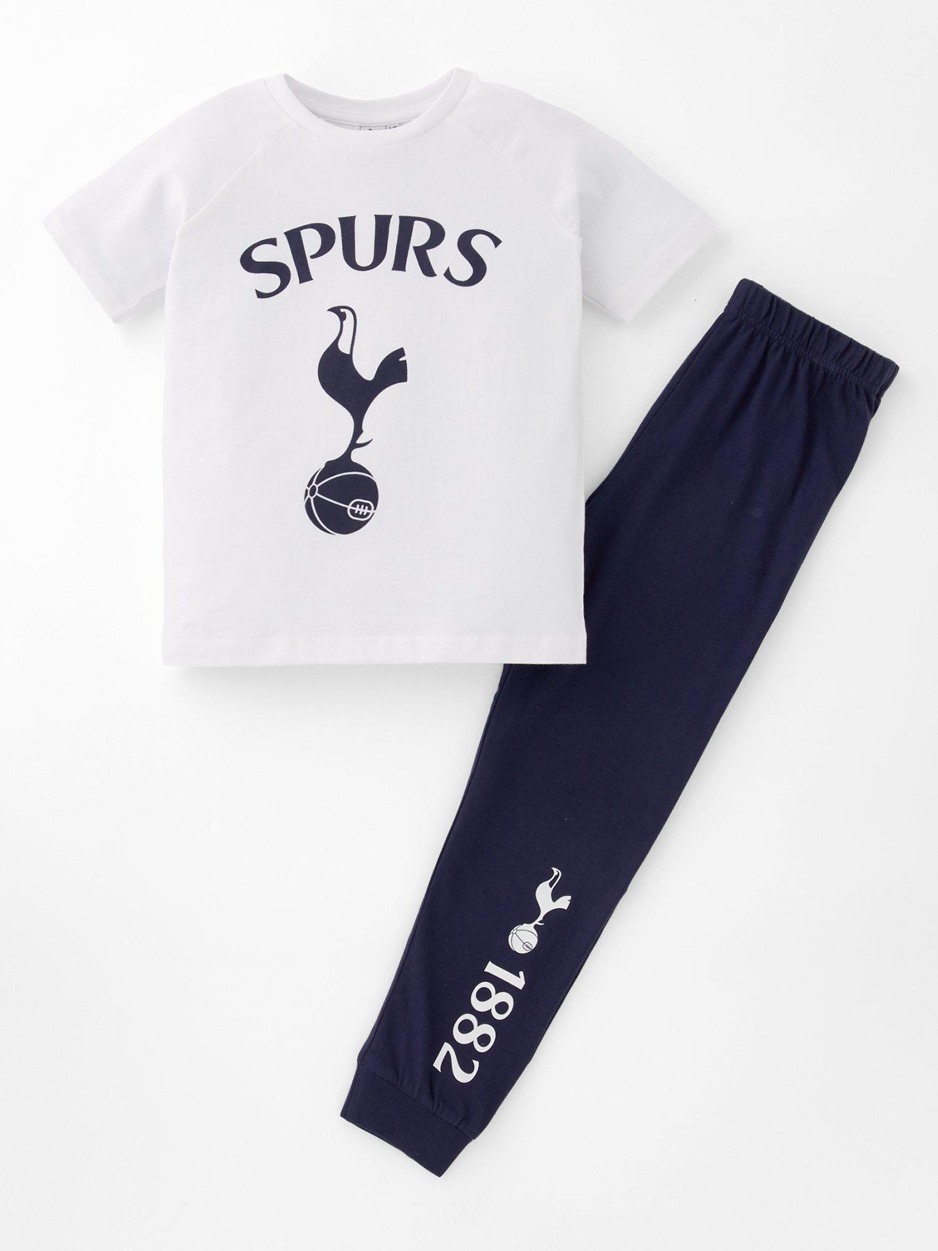 undefined Hotspurs Football Short Sleeve Pyjamas - Black