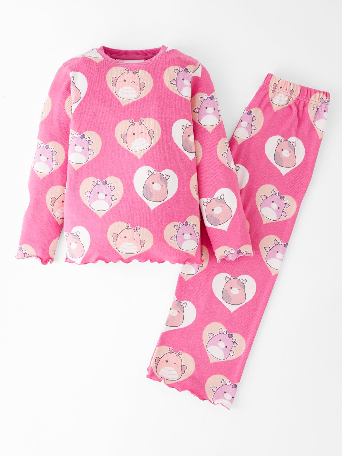 Image 1 of 4 of Squishmallows Snit Pyjamas - Pink