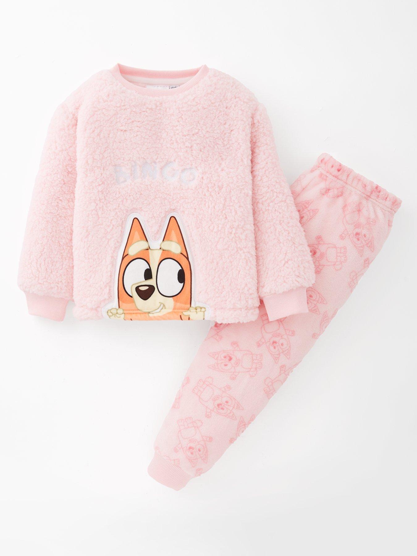 Image 1 of 4 of Bluey Bingo Fleece Pyjamas - Pink
