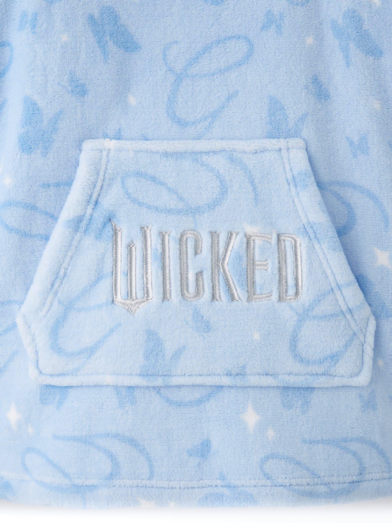 Image 4 of 4 of Wicked Glenda Hooded Blanket - Blue