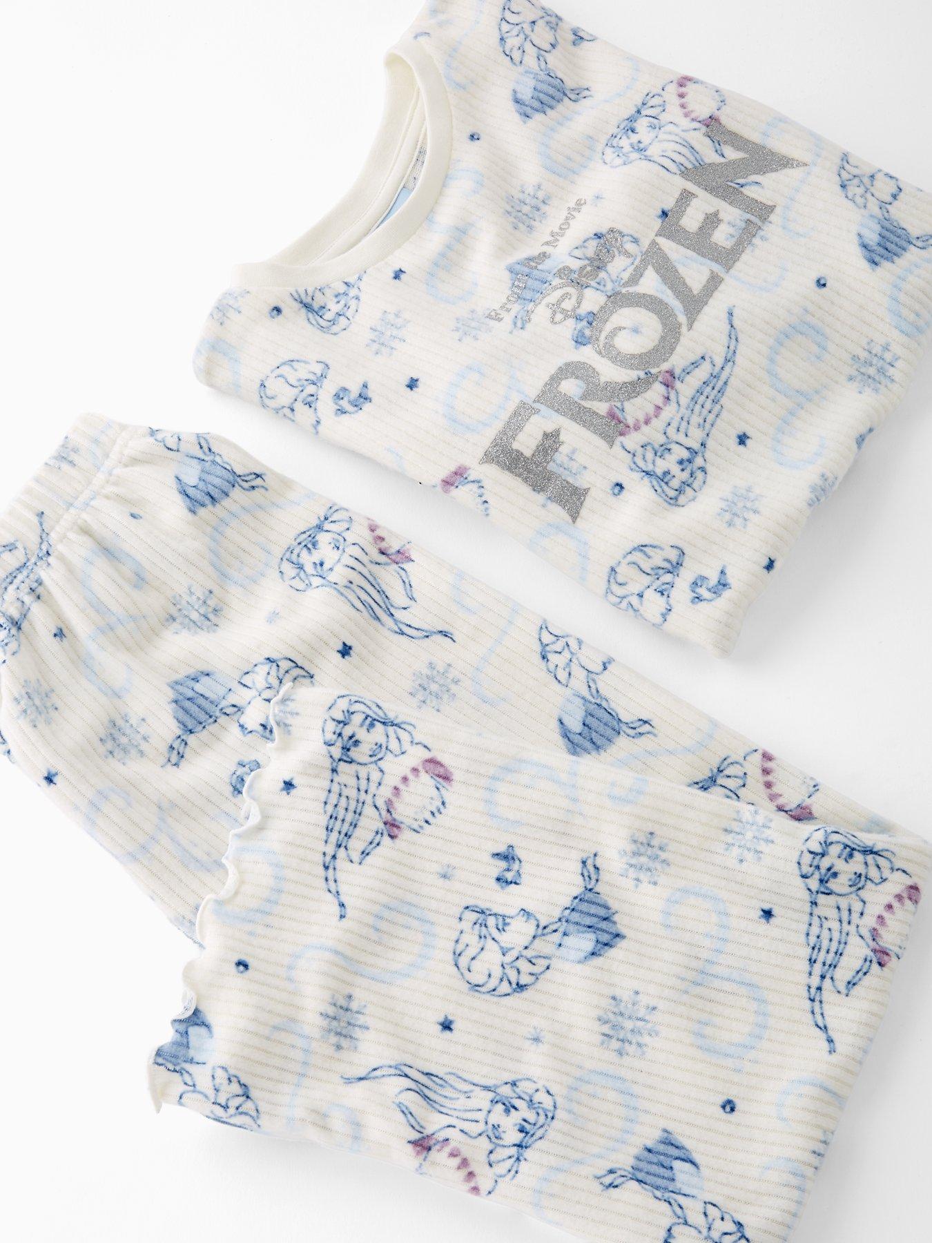 Image 5 of 5 of Disney Frozen Snit Ribbed Pyjamas - Blue