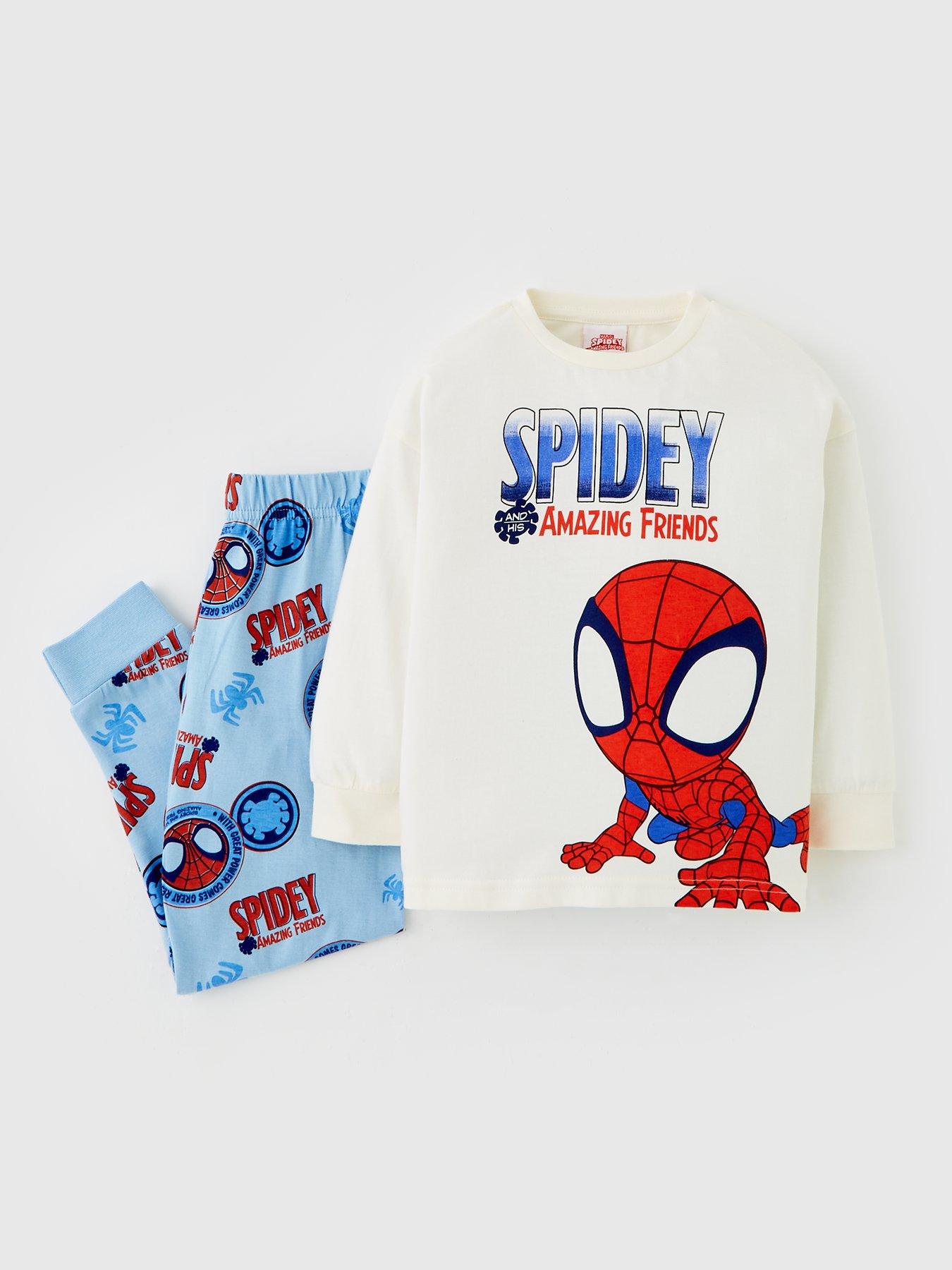 Image 2 of 5 of Spiderman 2 Pack Spidey And Friends Pyjamas - Grey