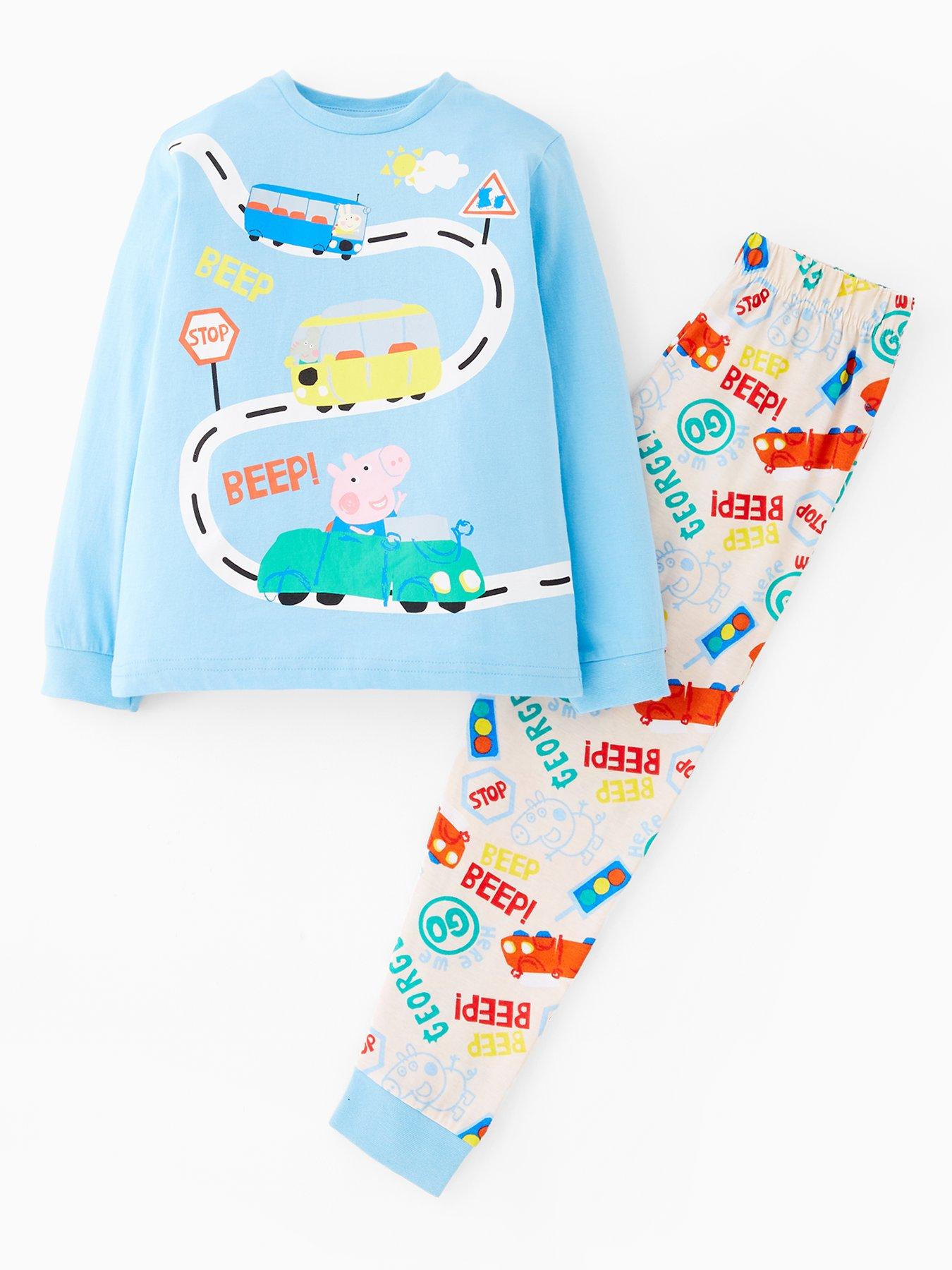 undefined George Cars Long Sleeve Pyjamas - Green