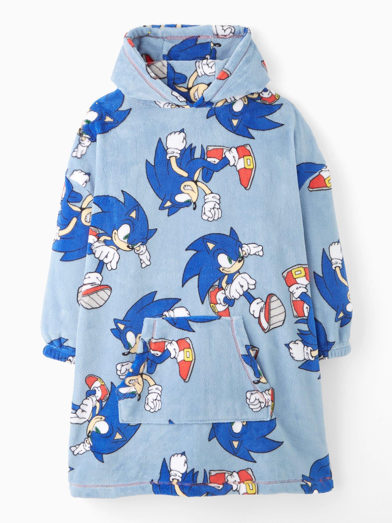 Sonic the Hedgehog Hooded Fleece Blanket - Blue