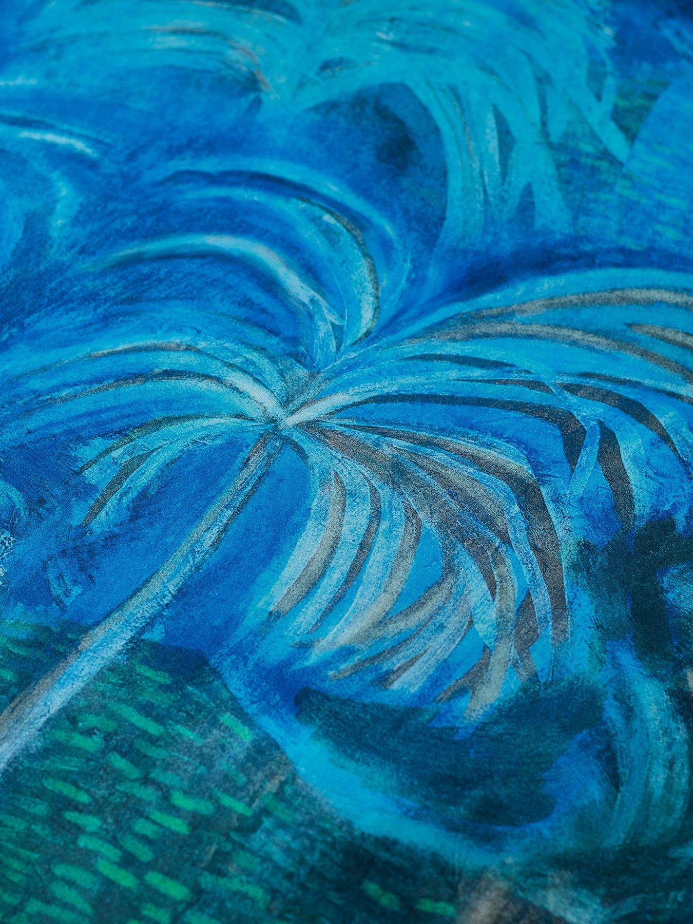 Image 5 of 5 of Matthew Williamson Midnight Palms 100% Cotton Sateen Duvet Set