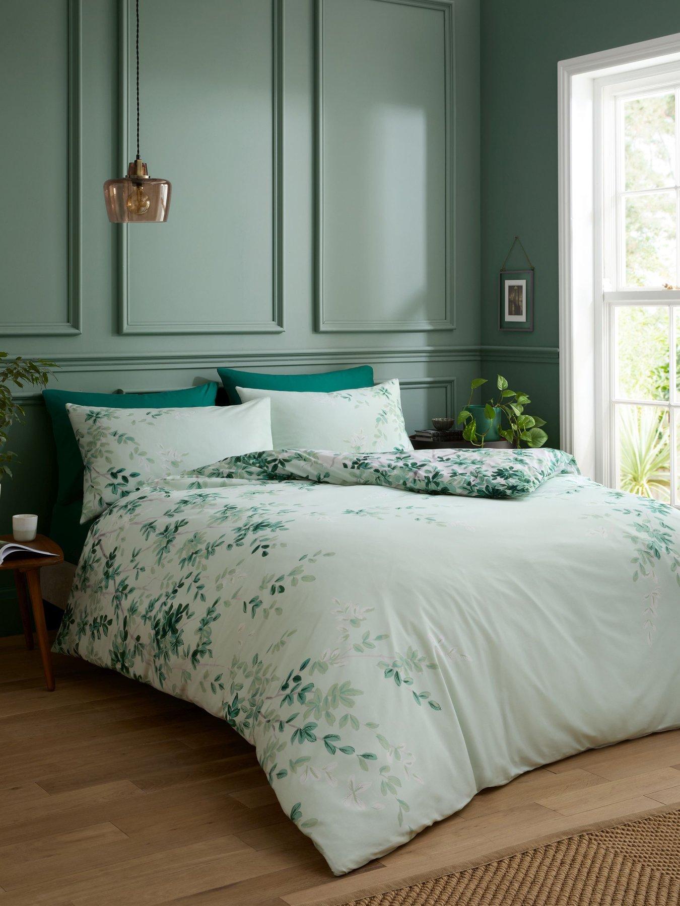RHS Scenic Leaves 100% Cotton Duvet Set