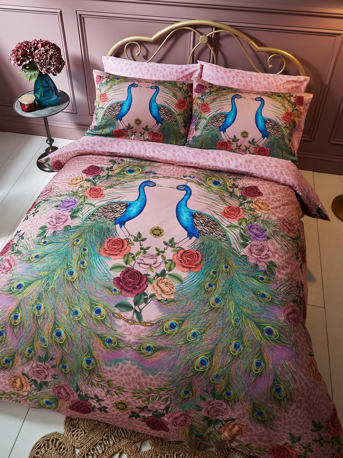 undefined Xanadu 100% Cotton Sateen Duvet Cover Set - Pink