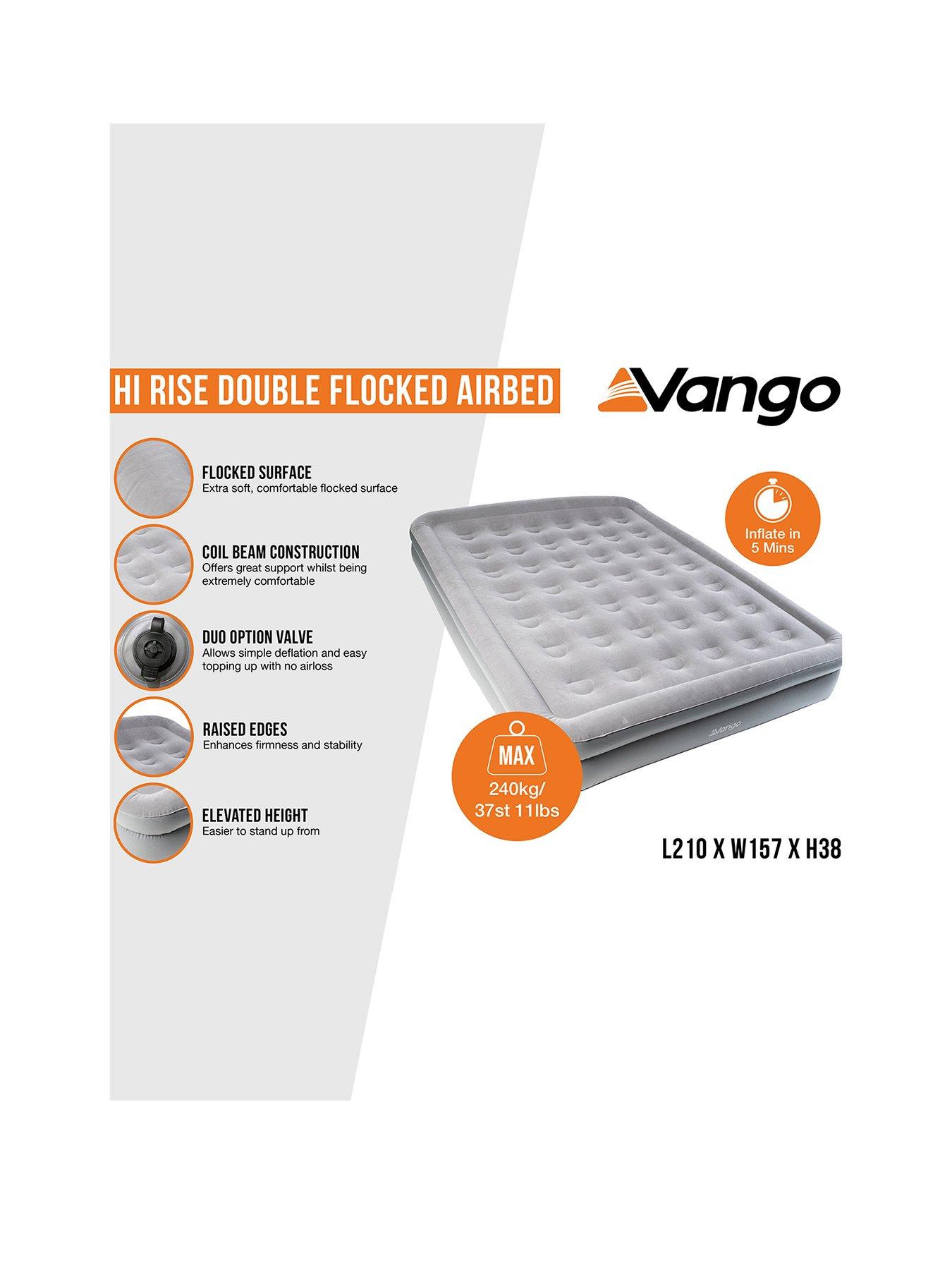 Image 2 of 3 of Vango Hi Rise Double Flocked Airbed