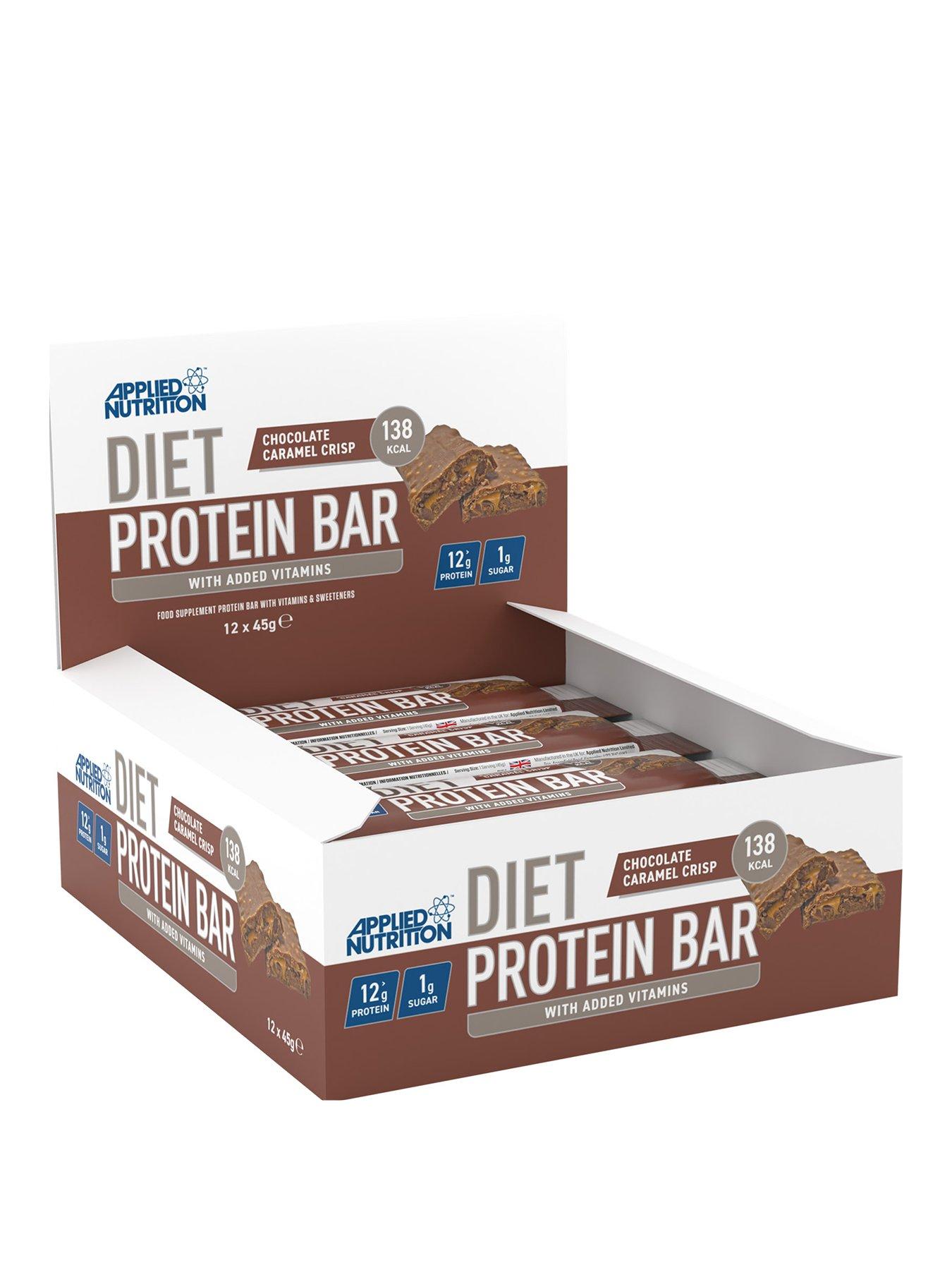 Image 1 of 4 of Applied Nutrition Diet Protein Bar - Caramel Crispy (12 x 45g Bars)