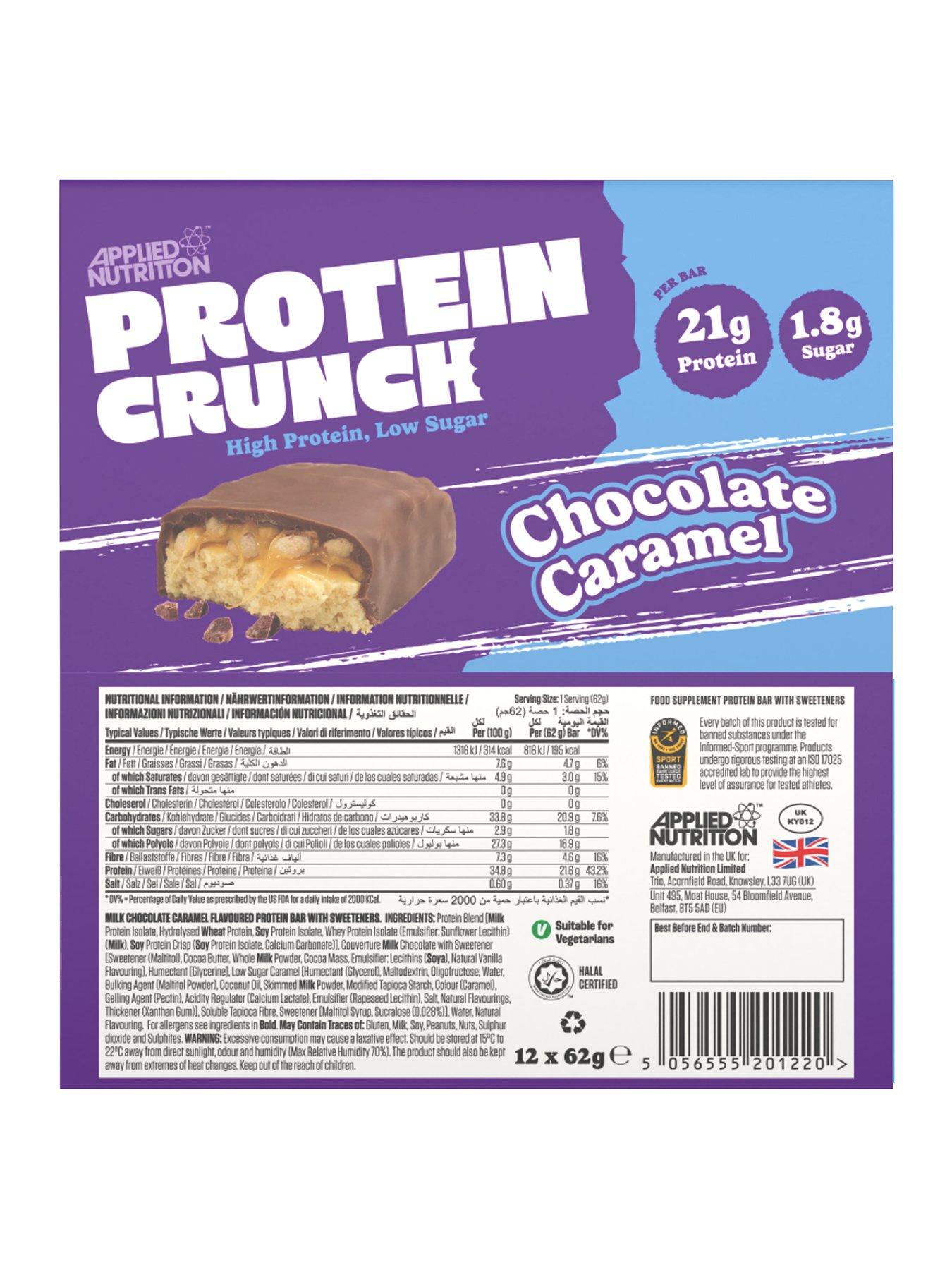 Image 2 of 3 of Applied Nutrition Protein Crunch Milk Chocolate Caramel Bars (12 x 62g)