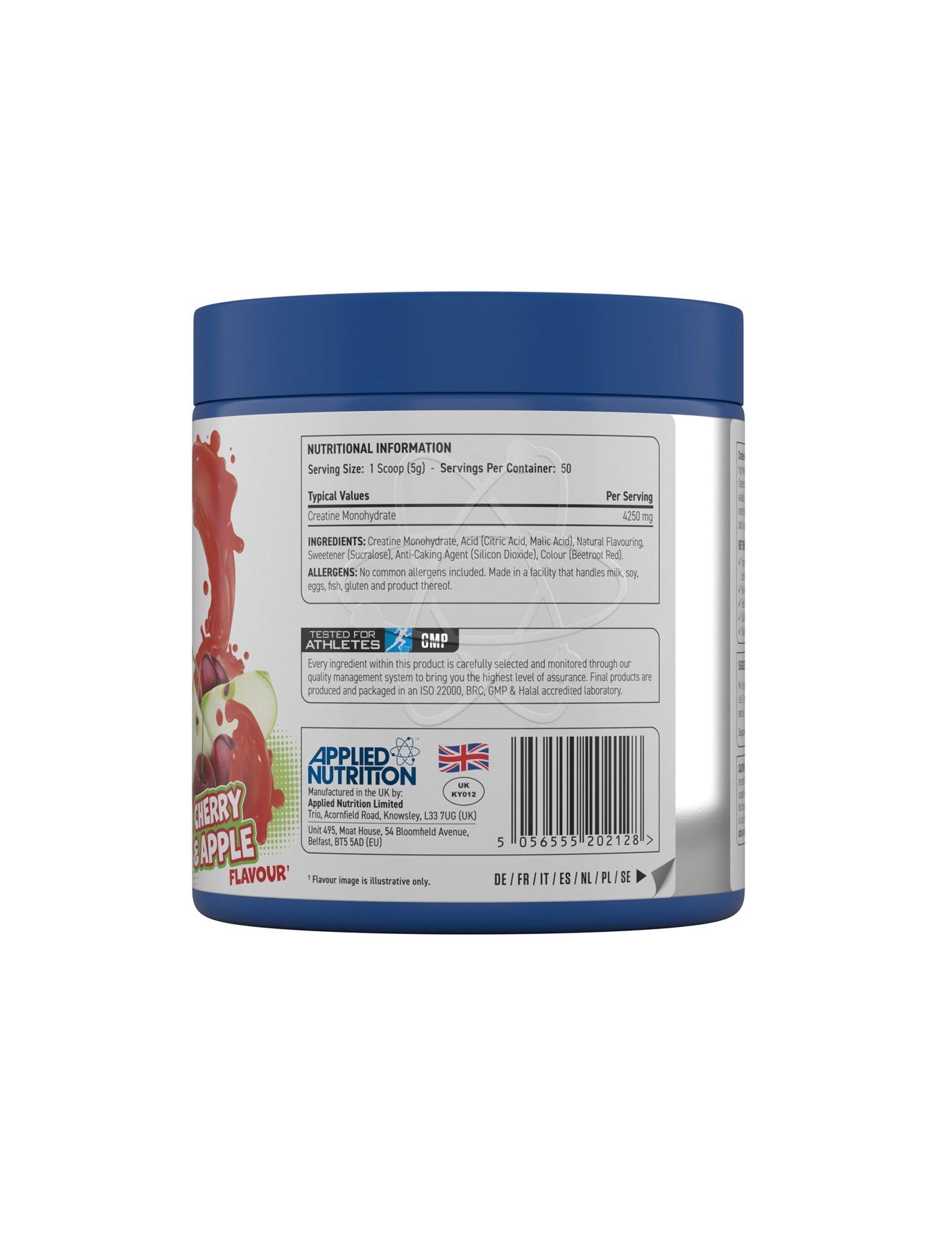 Image 3 of 3 of Applied Nutrition Creatine Monohydrate - 250g, 50 Servings, Cherry and Apple