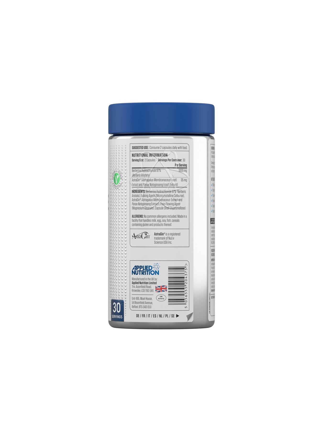 Image 3 of 3 of Applied Nutrition Berberine 1000mg - 30 Servings