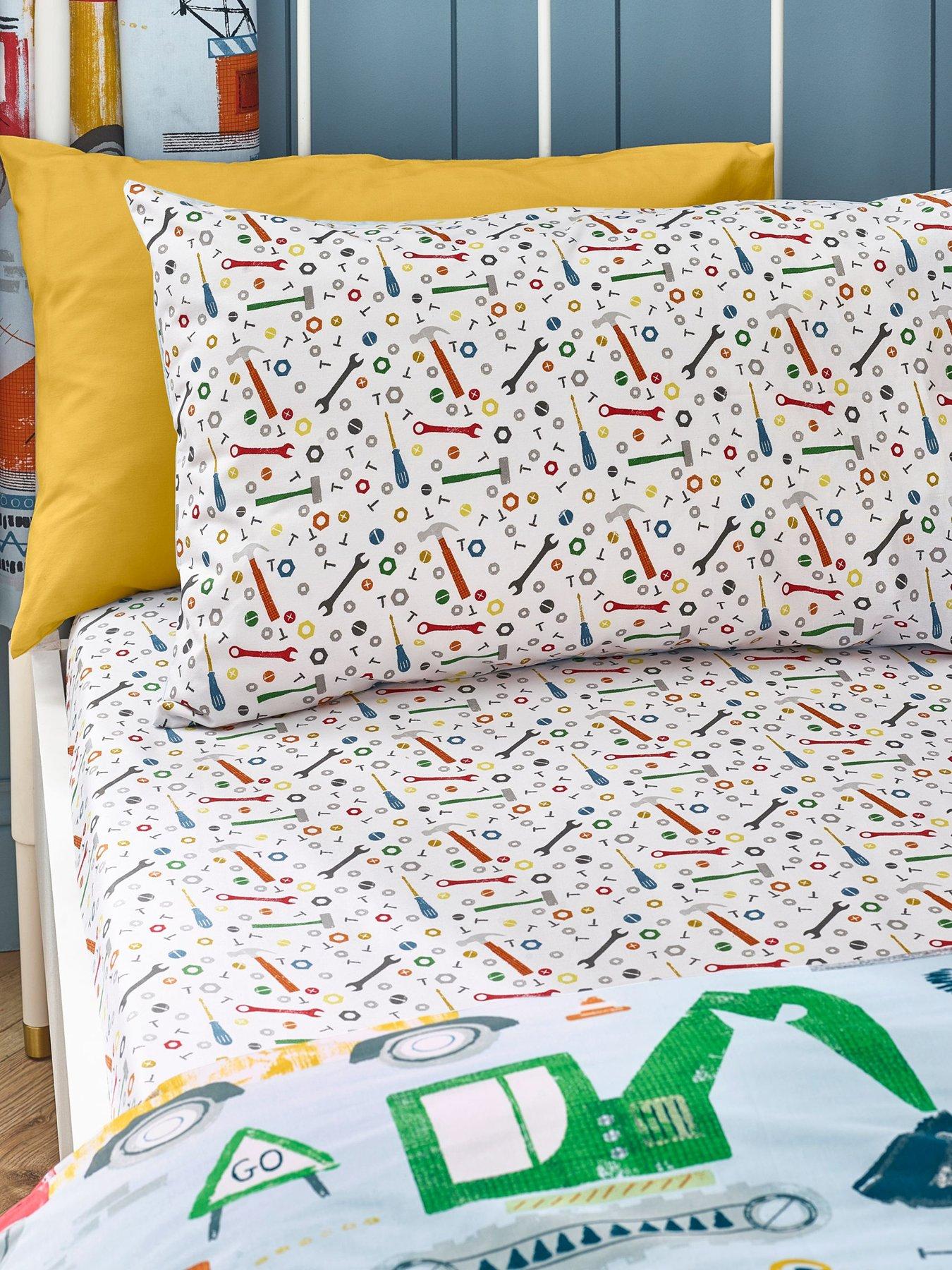 Image 1 of 3 of Catherine Lansfield Digger Dreams Fitted Sheet
