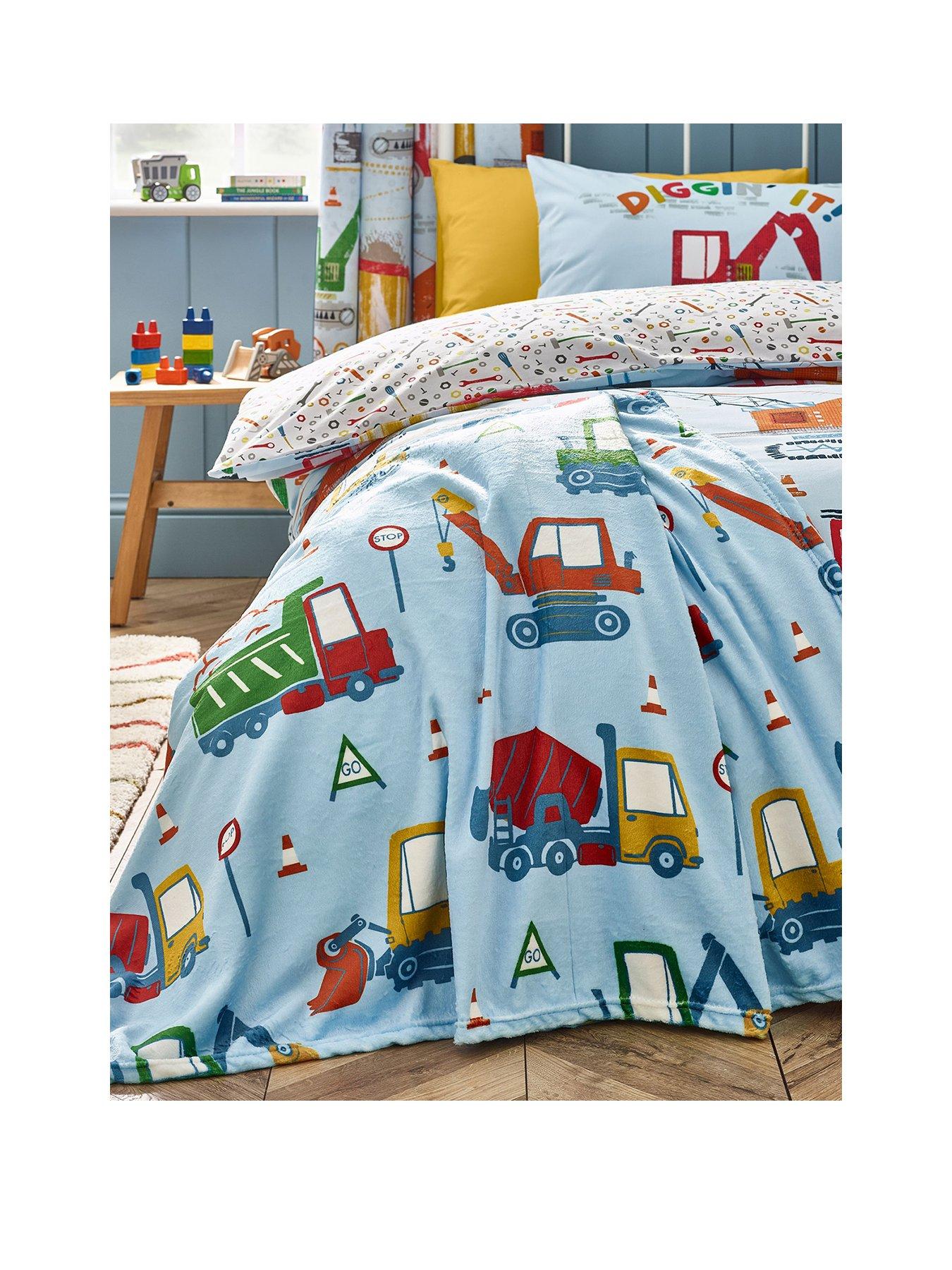 Image 2 of 4 of Catherine Lansfield Digger Dreams Throw