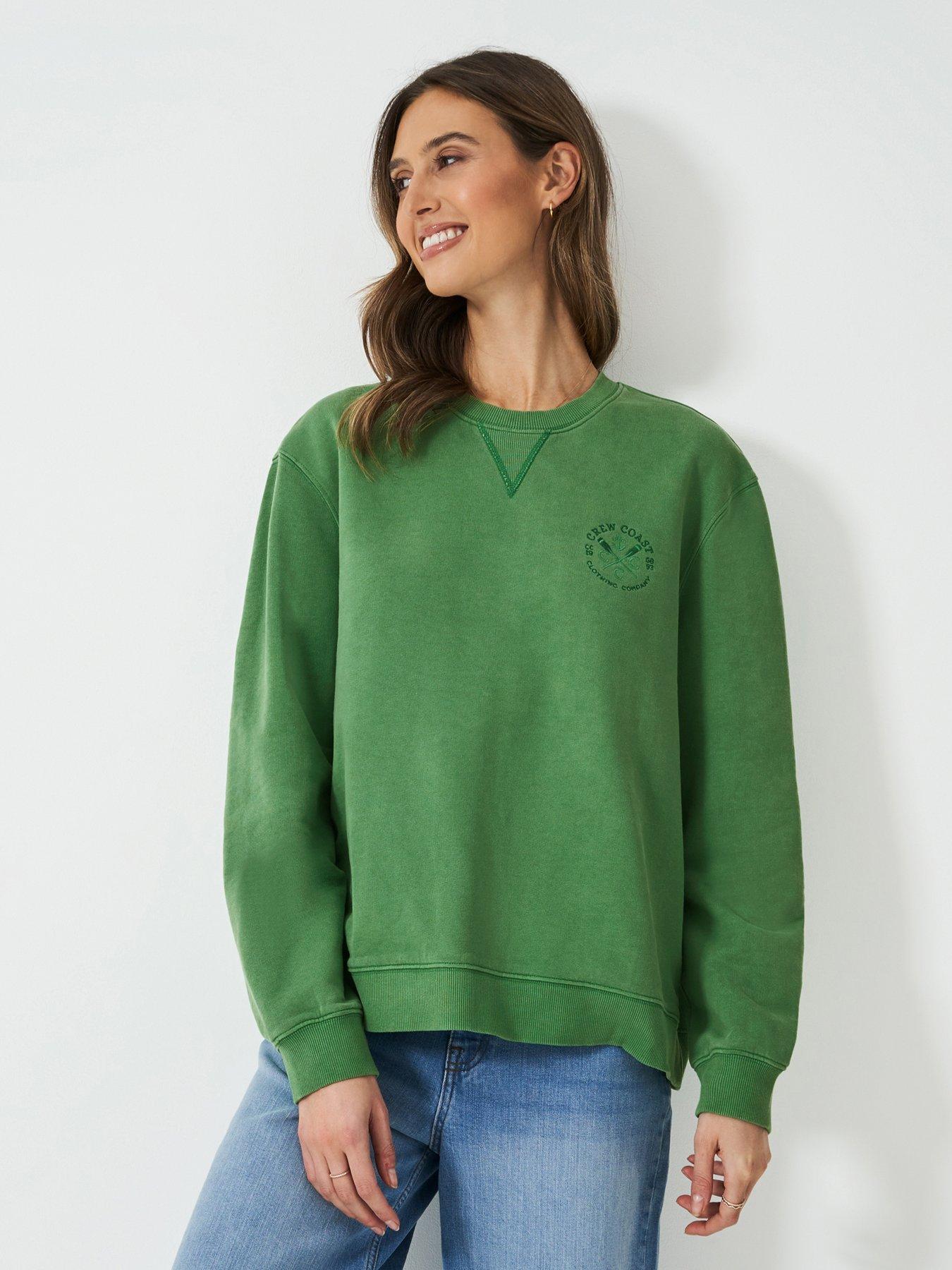 undefined Pigment Dyed Neck Sweatshirt - Green