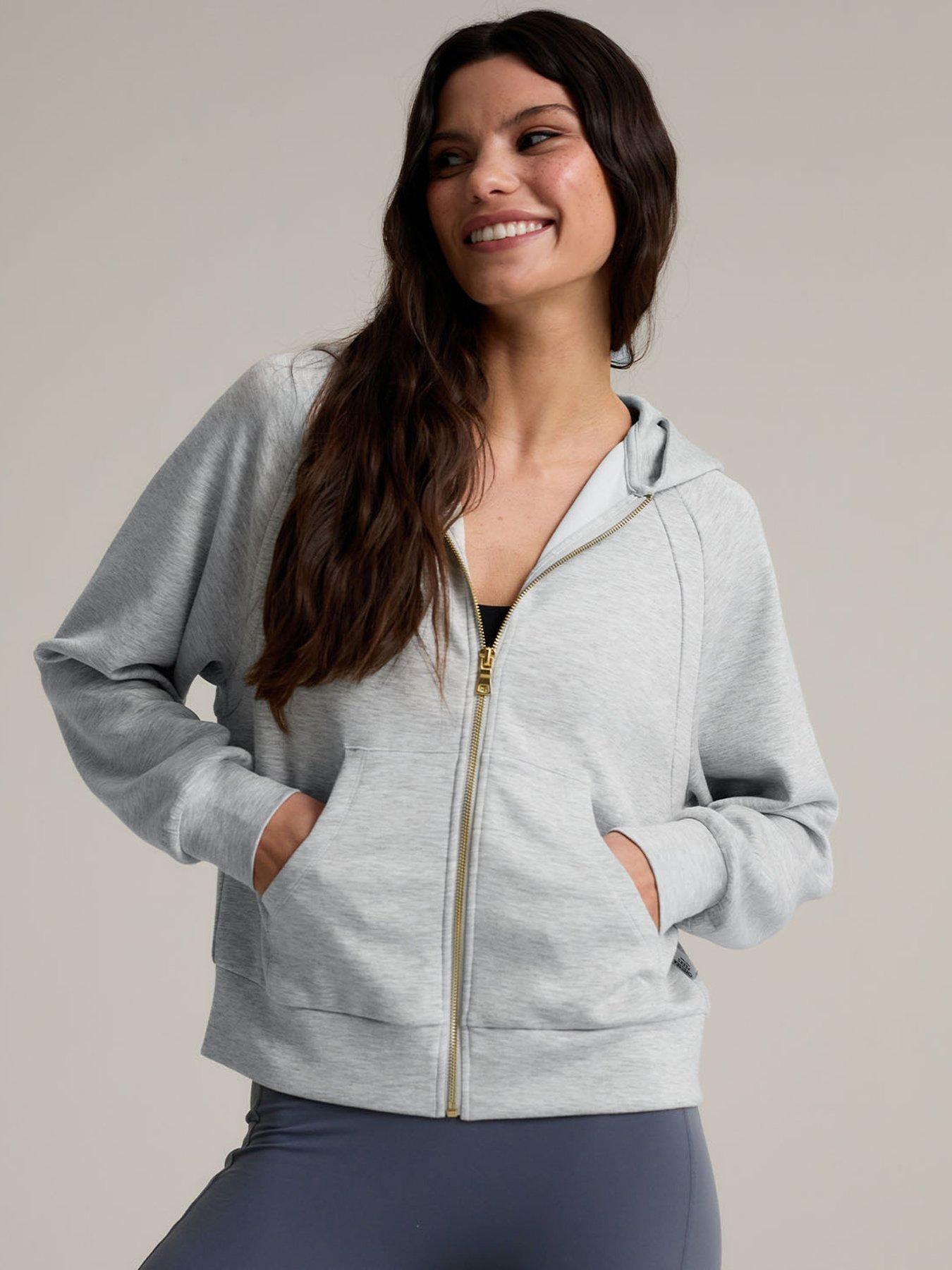 undefined Luxecomfort Scuba Zip Hoodie - Grey Marl