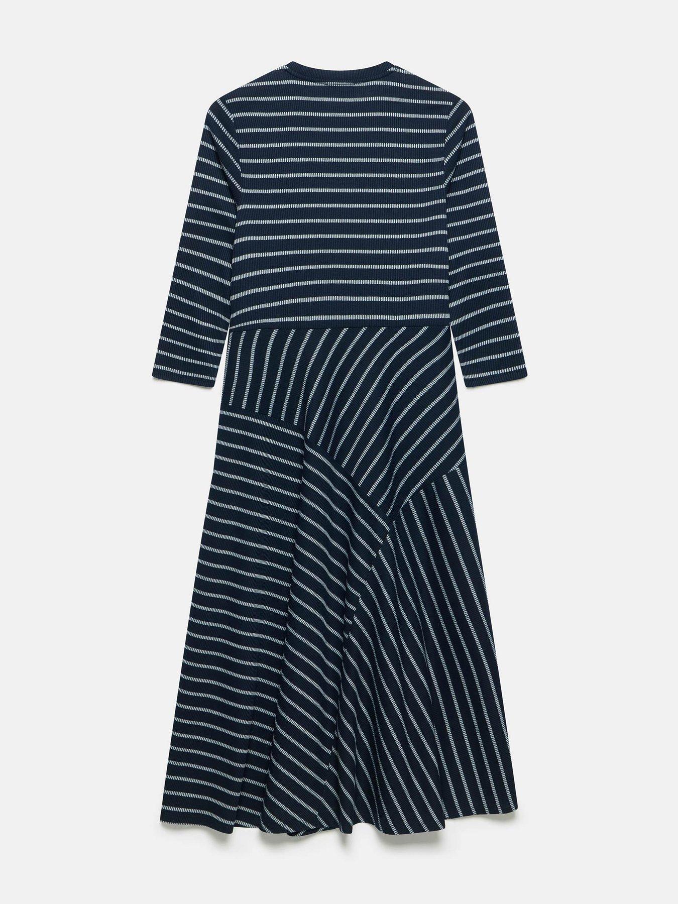 Elm Scarlet Midi Dress (Navy Stripe) main image 1