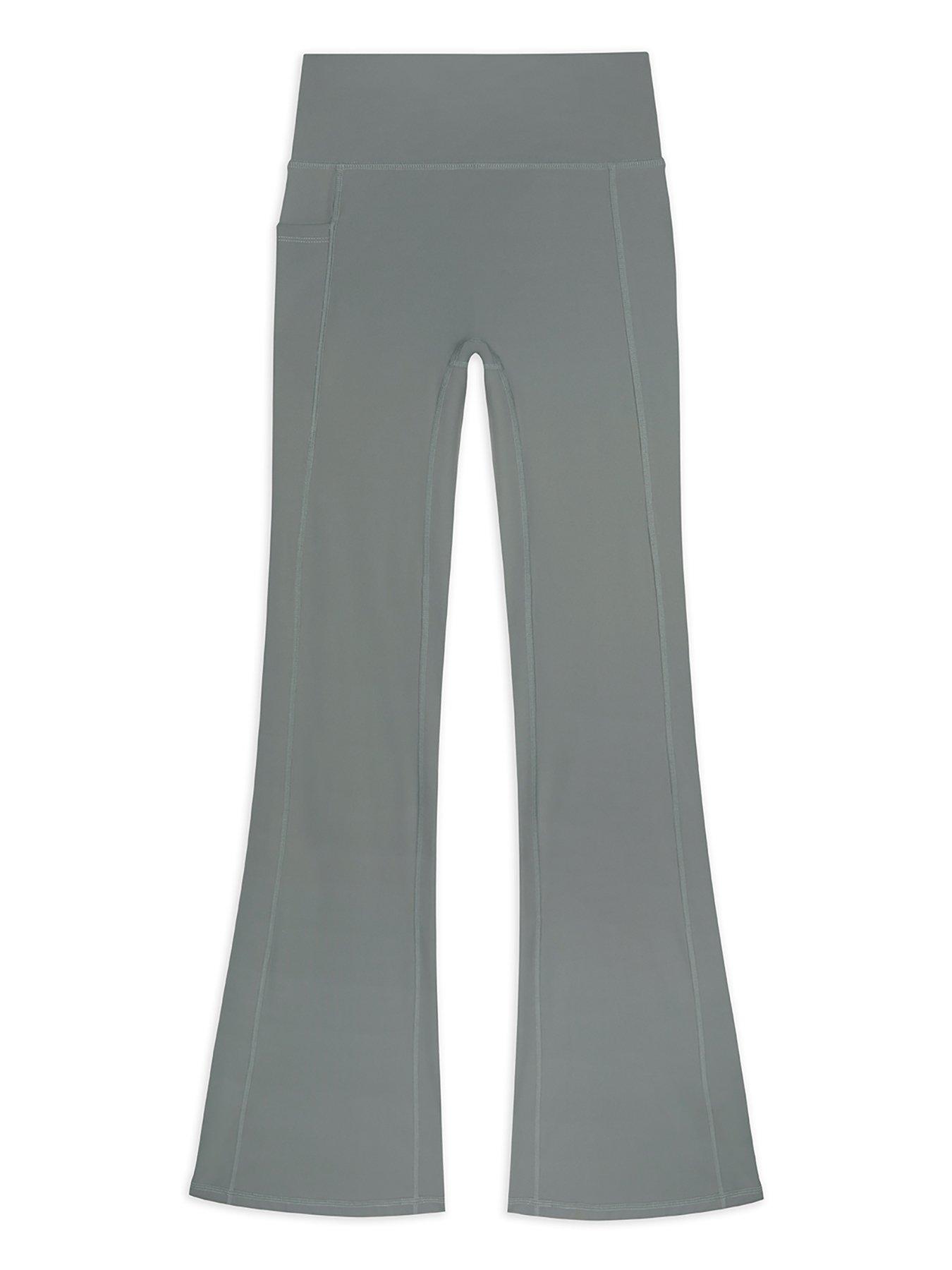 CHELSEA PEERS Flared Leggings - Plain Dark Grey