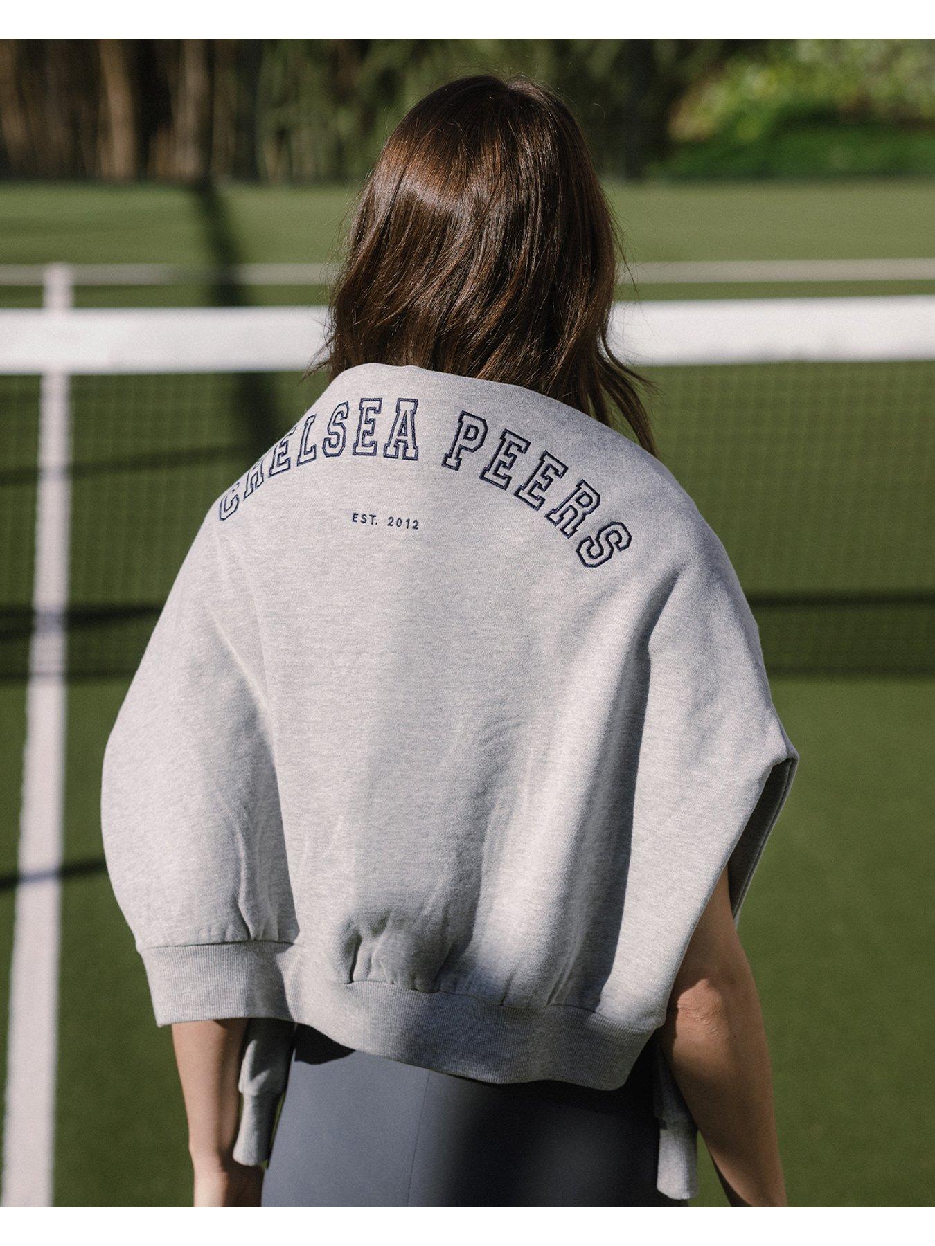Image 2 of 3 of CHELSEA PEERS Branded Crew Neck Sweatshirt - Grey
