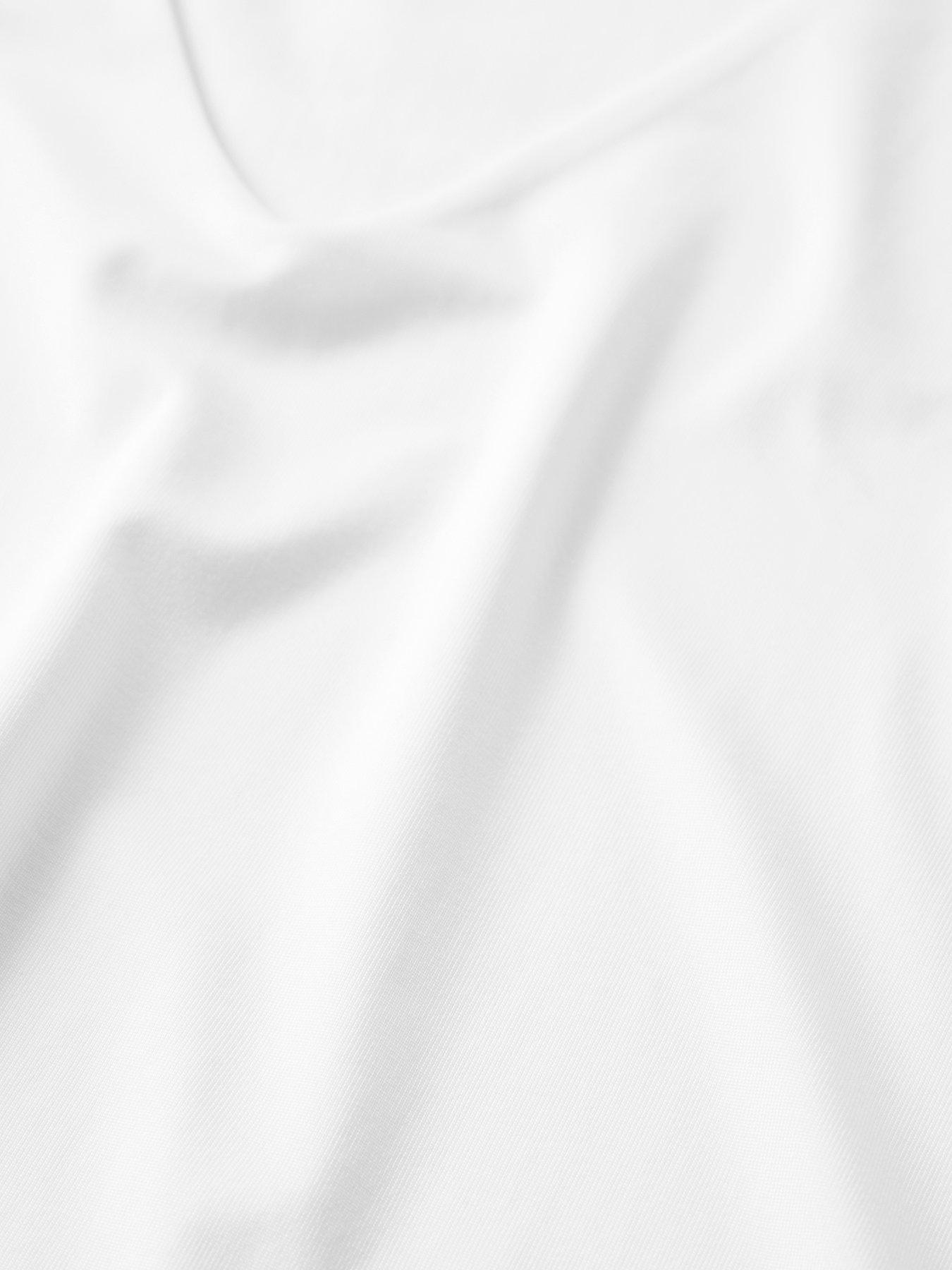 Image 5 of 5 of Mint Velvet Ivory Layering V-Neck Top - White