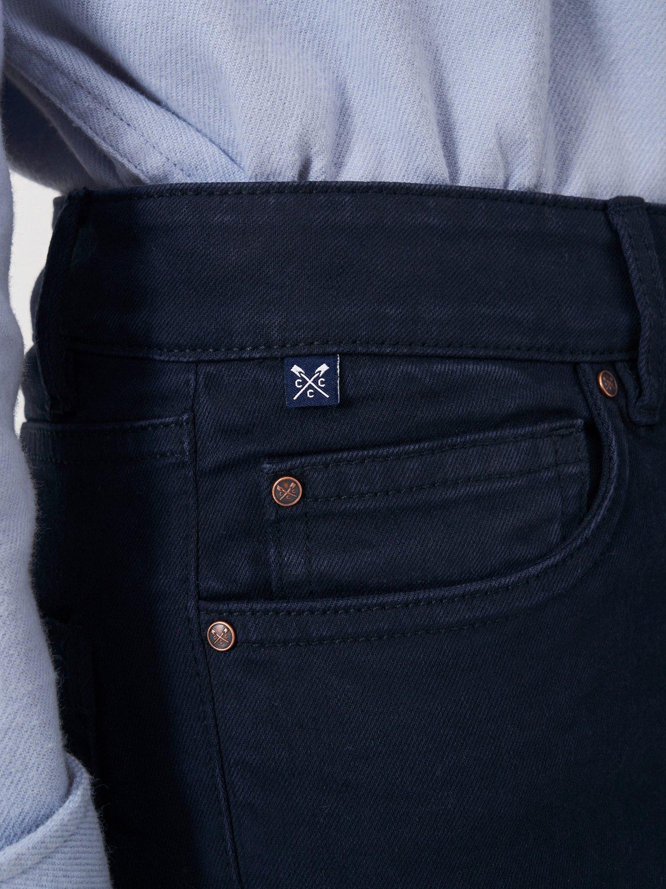 Image 4 of 5 of Crew Clothing Garment Dyed Jean - Navy