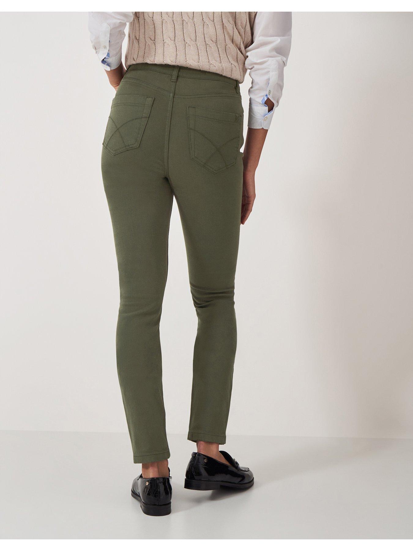Image 2 of 5 of Crew Clothing Garment Dyed Jeans - Khaki