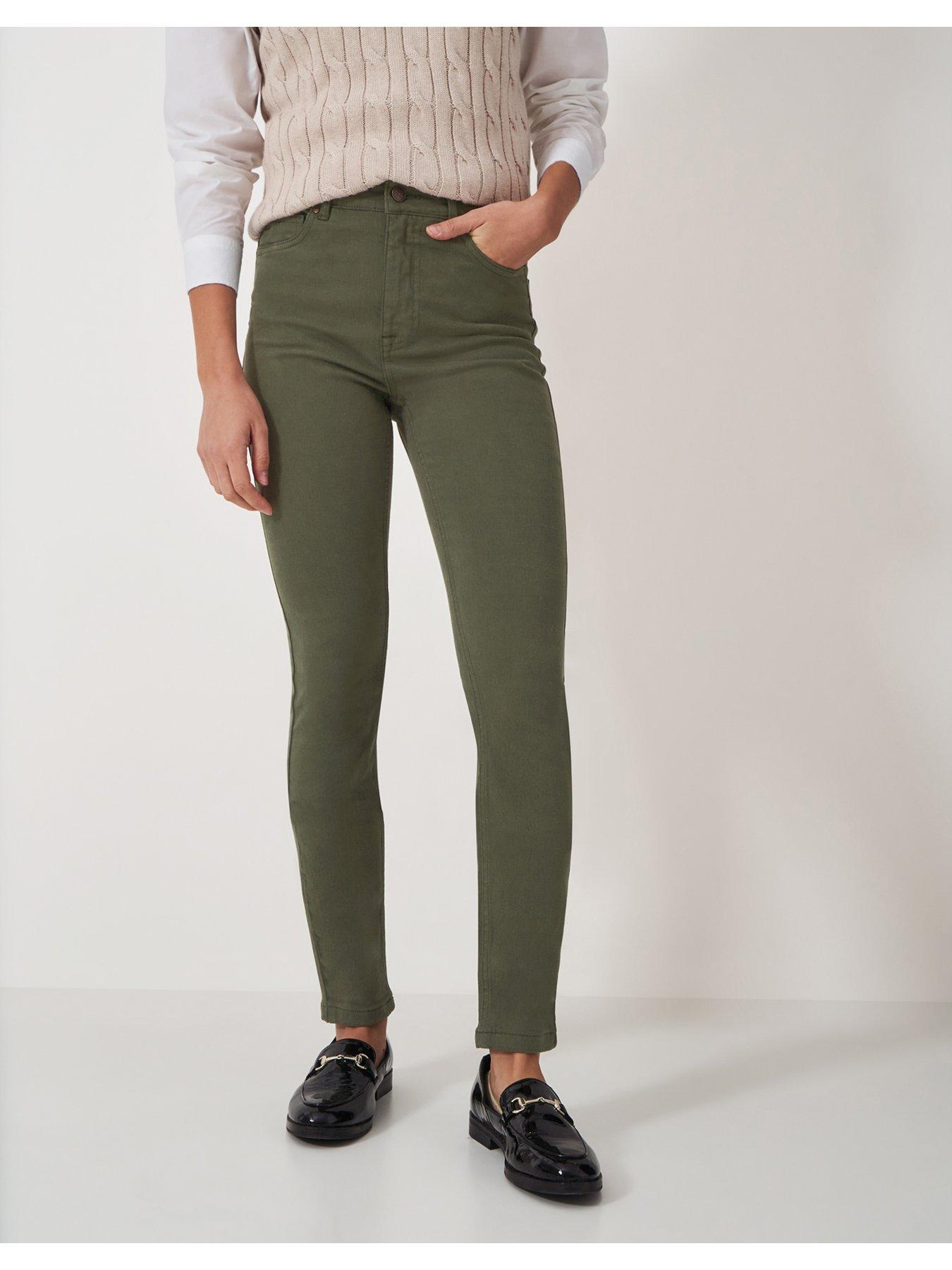 Image 3 of 5 of Crew Clothing Garment Dyed Jeans - Khaki