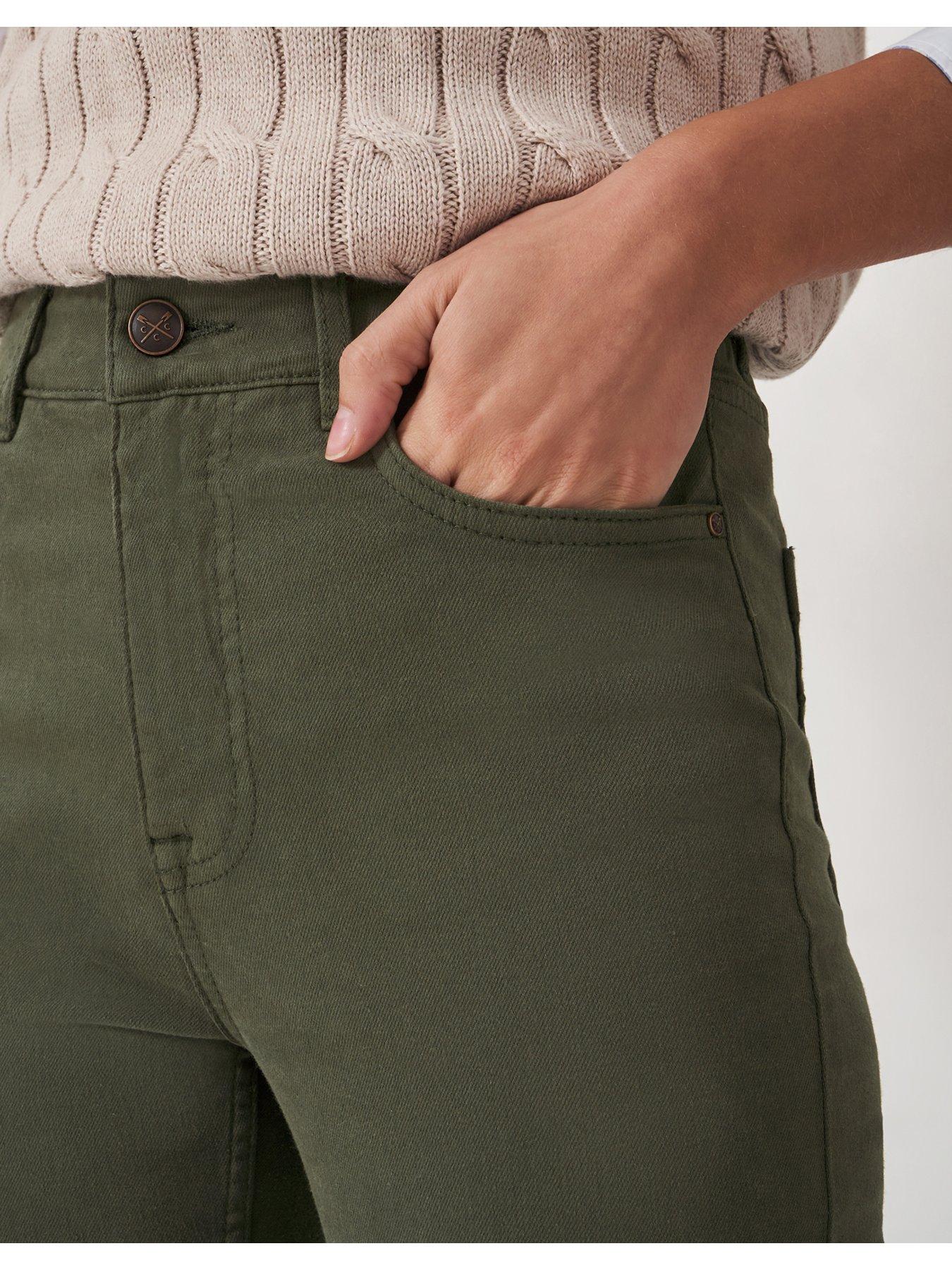 Image 4 of 5 of Crew Clothing Garment Dyed Jeans - Khaki