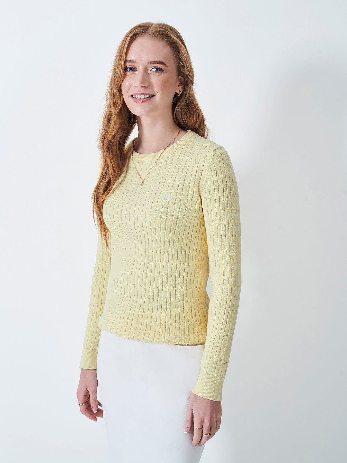 undefined Heritage Cable Neck Jumper - Cream