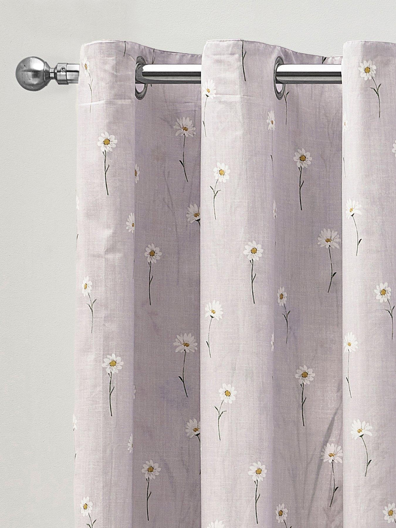 Image 3 of 4 of Catherine Lansfield Grasmere Floral Eyelet Curtains