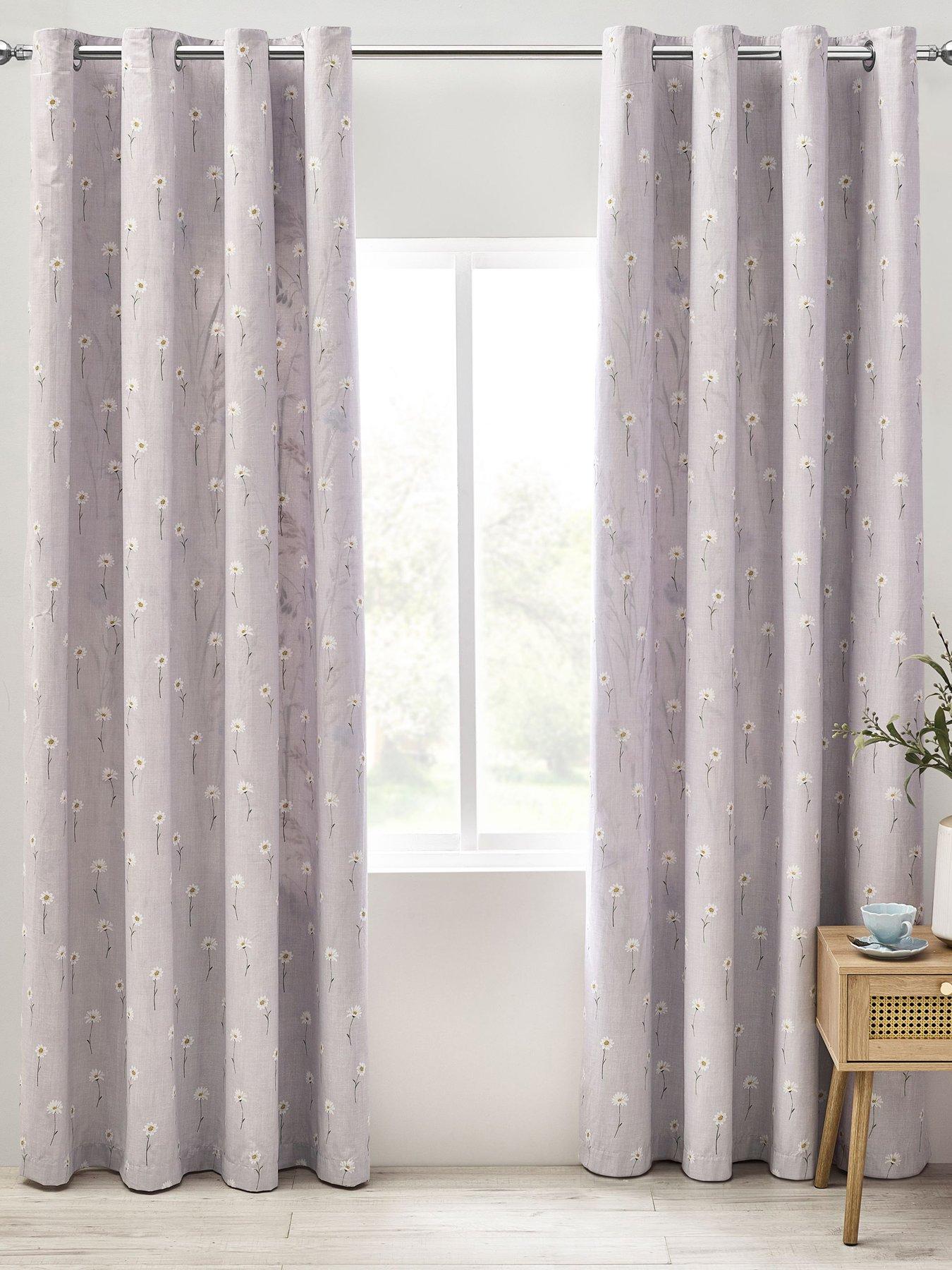 Image 4 of 4 of Catherine Lansfield Grasmere Floral Eyelet Curtains
