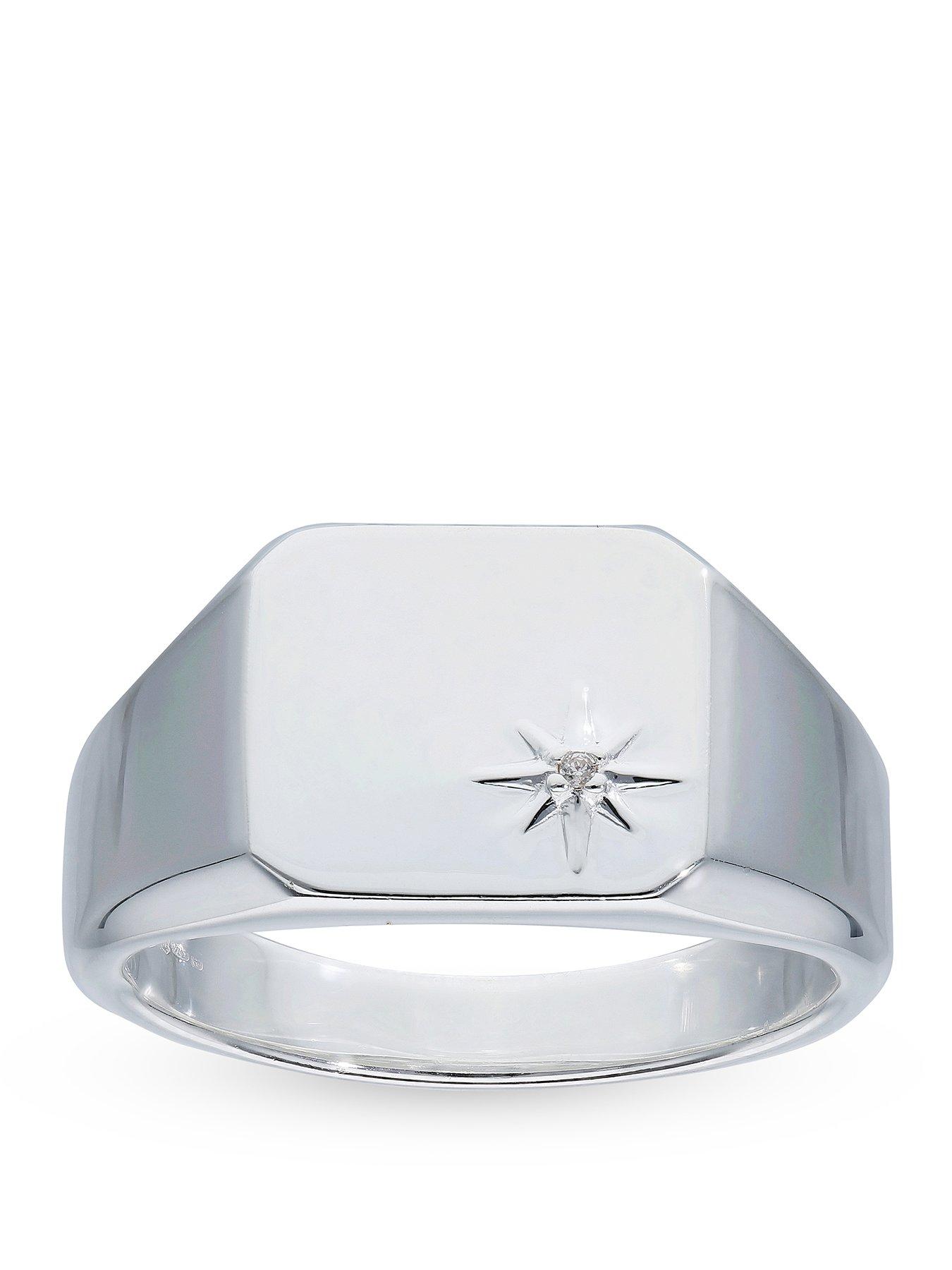 Sterling Silver Gents Signet Ring