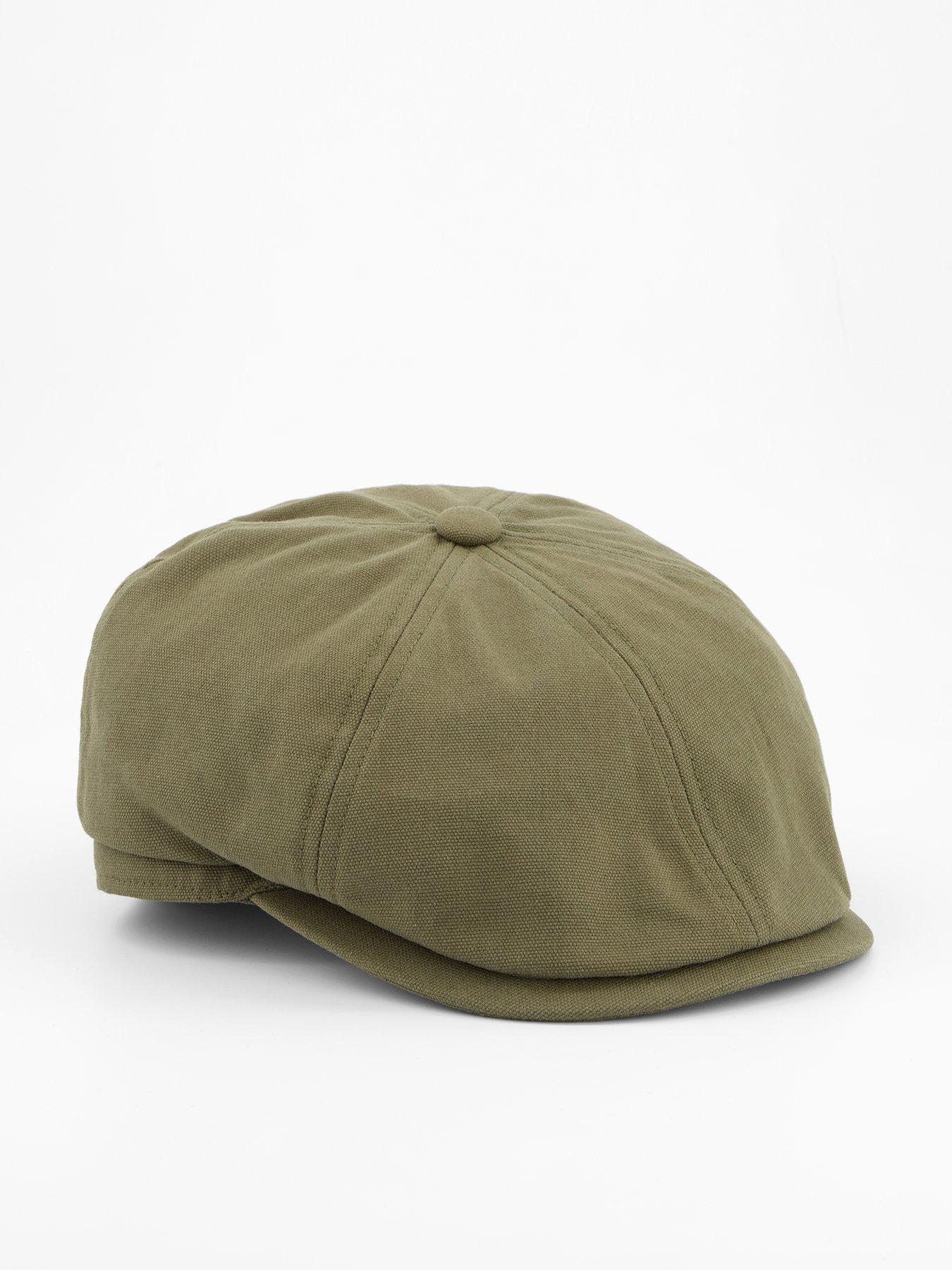 undefined Fawdon Bakerboy Flat Cap- Khaki