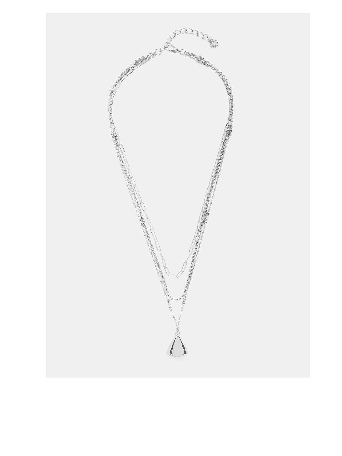 undefined Silver Tone Layer Necklace