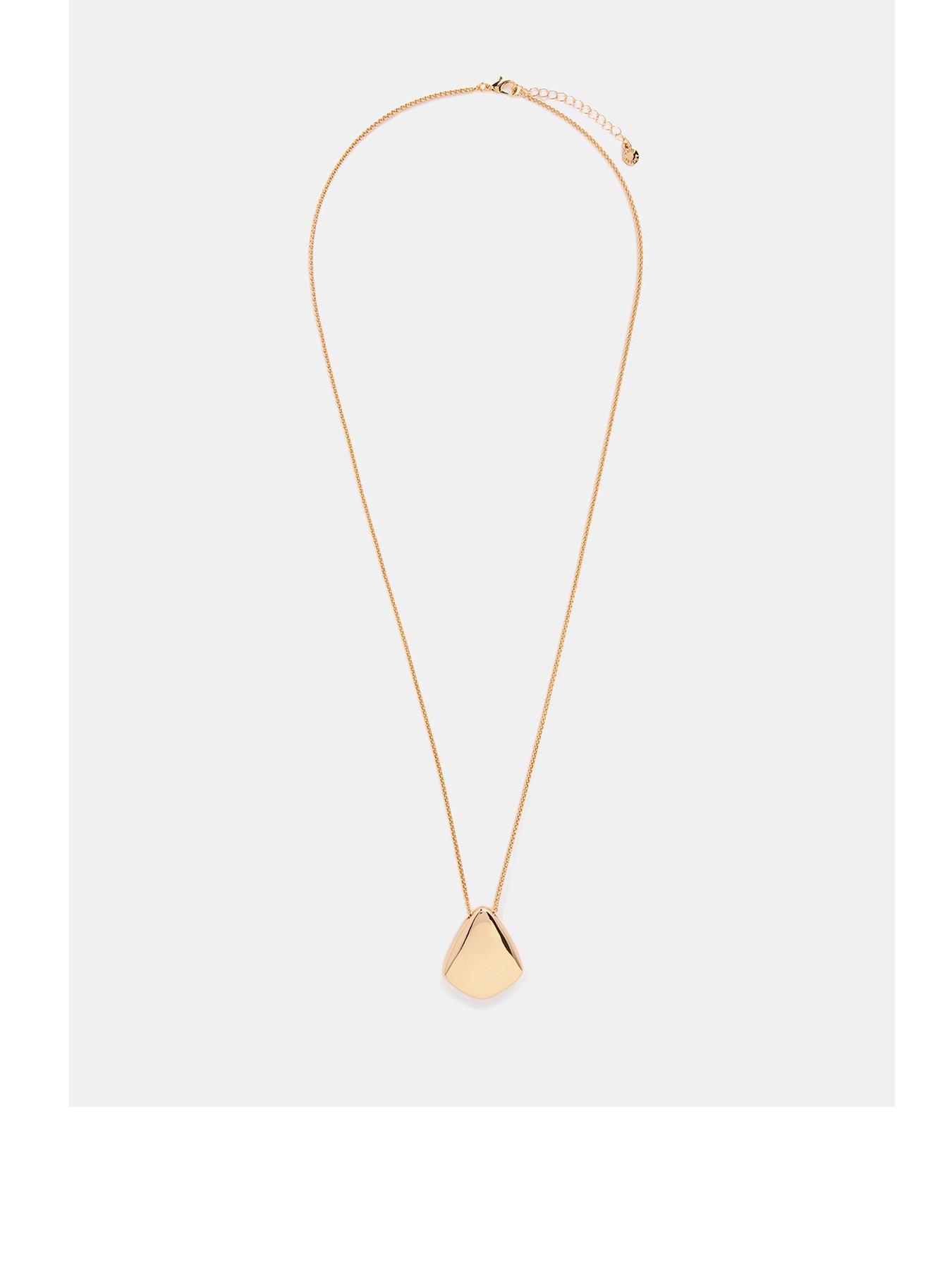 undefined Gold Tone Pendant Necklace