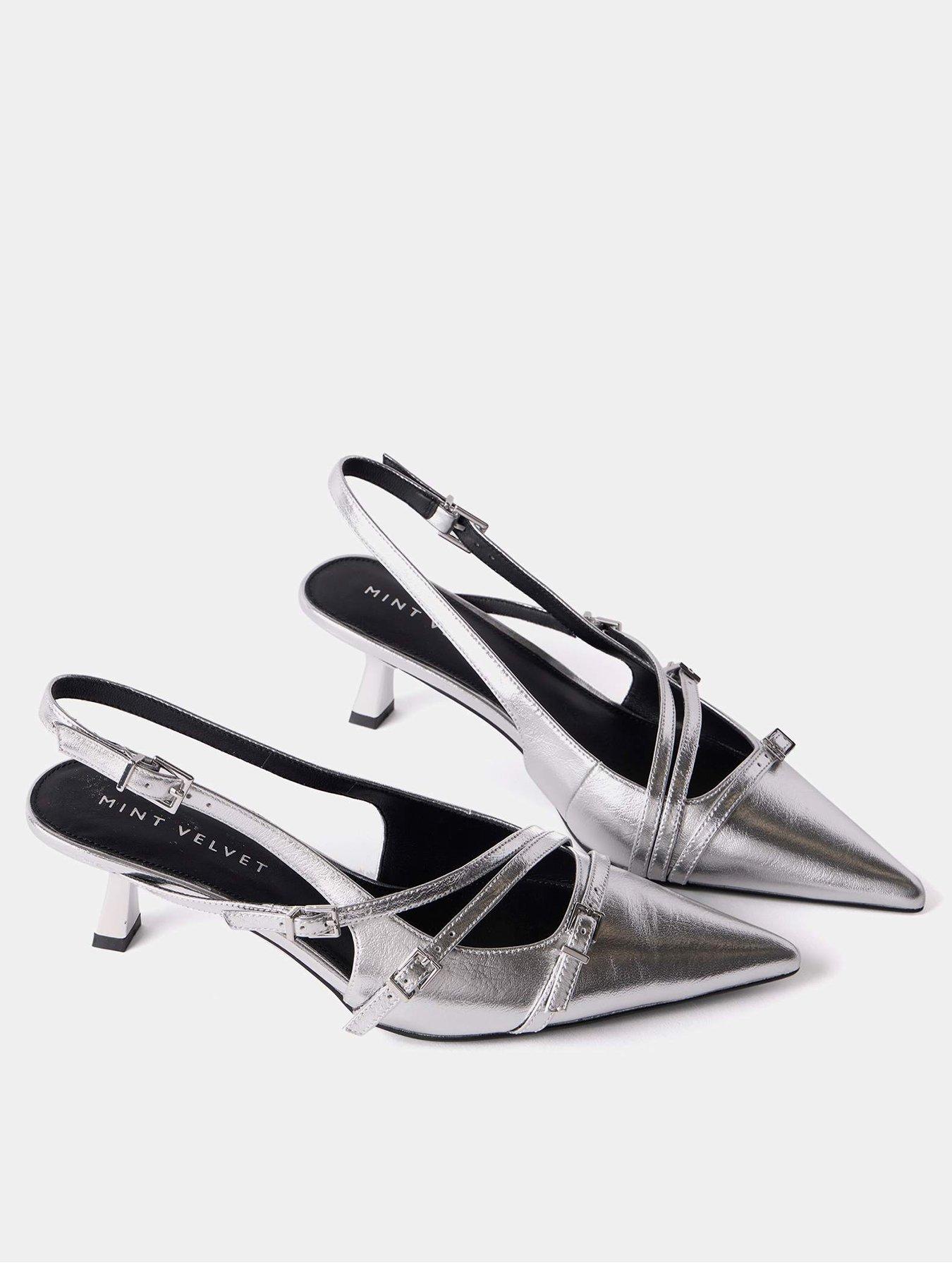 undefined Kit Slingback Shoe - Silver