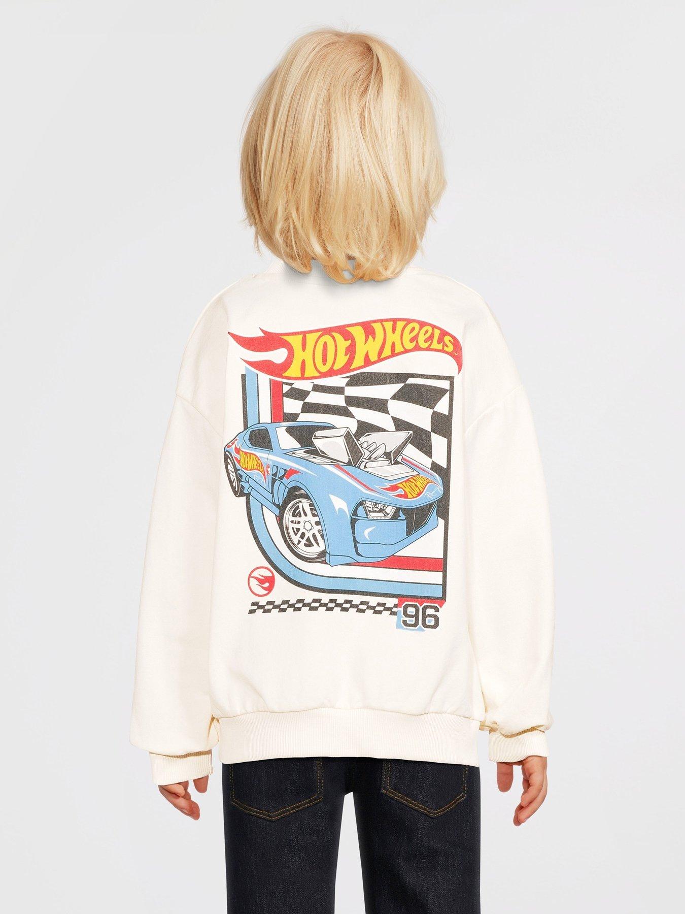 Image 2 of 5 of Hot Wheels Graphic Print Sweater - Black