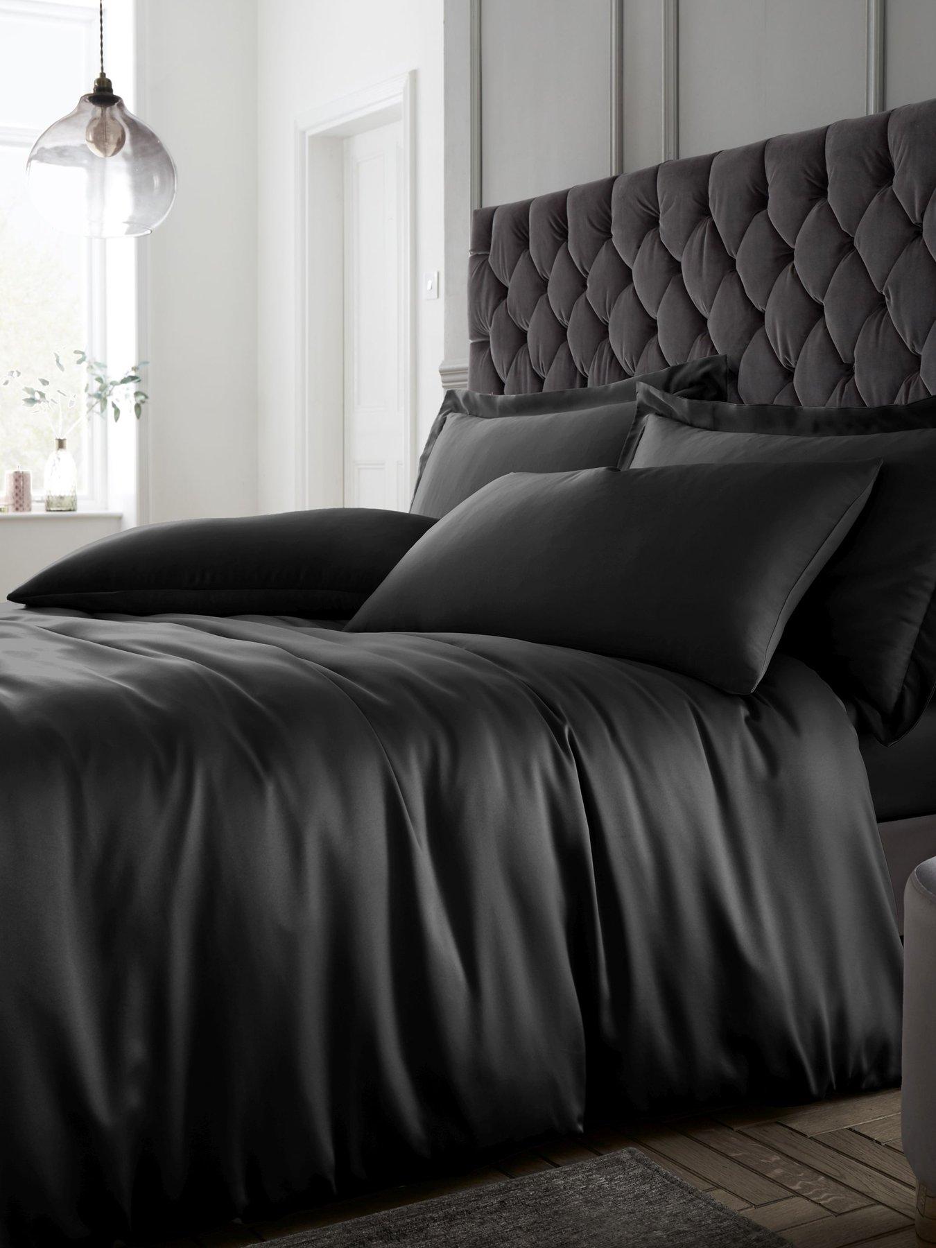 Catherine Lansfield Silky Soft Satin Duvet Cover Set