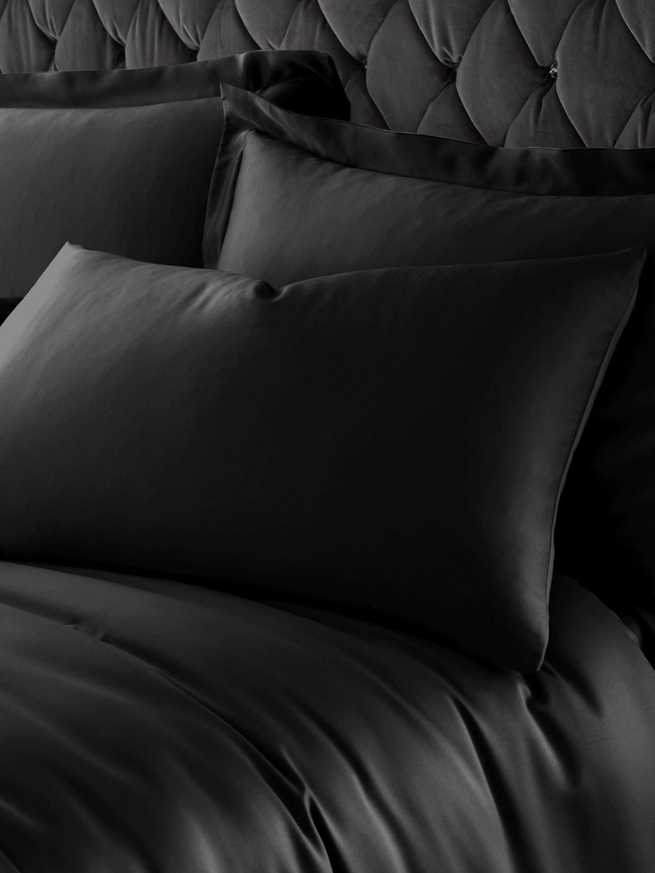 Catherine Lansfield Silky Soft Satin Standard Pillowcase Pair
