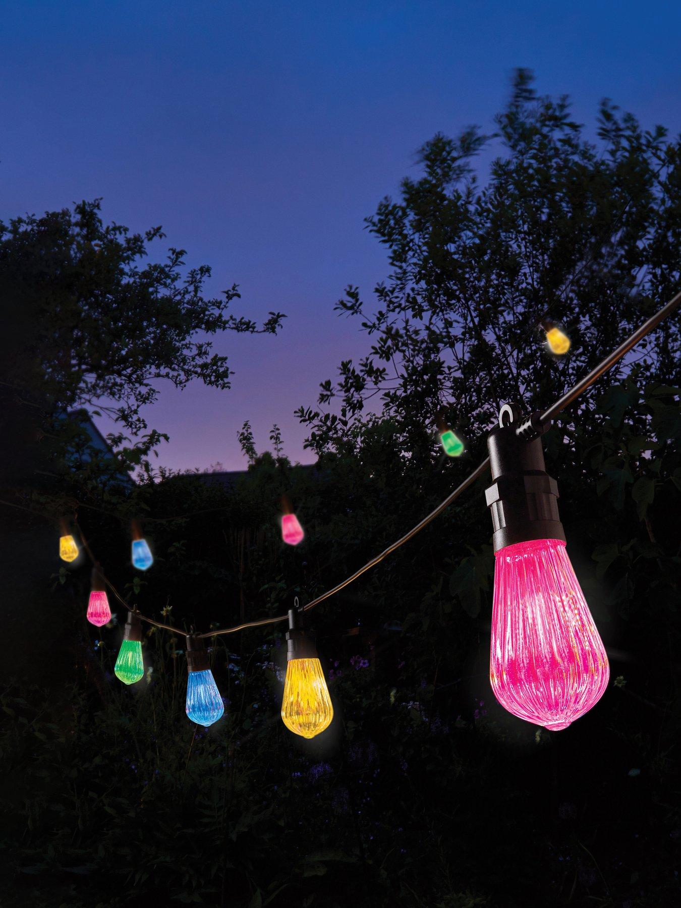 undefined Fluted Festoon Multi String Lights- connectable set of 10