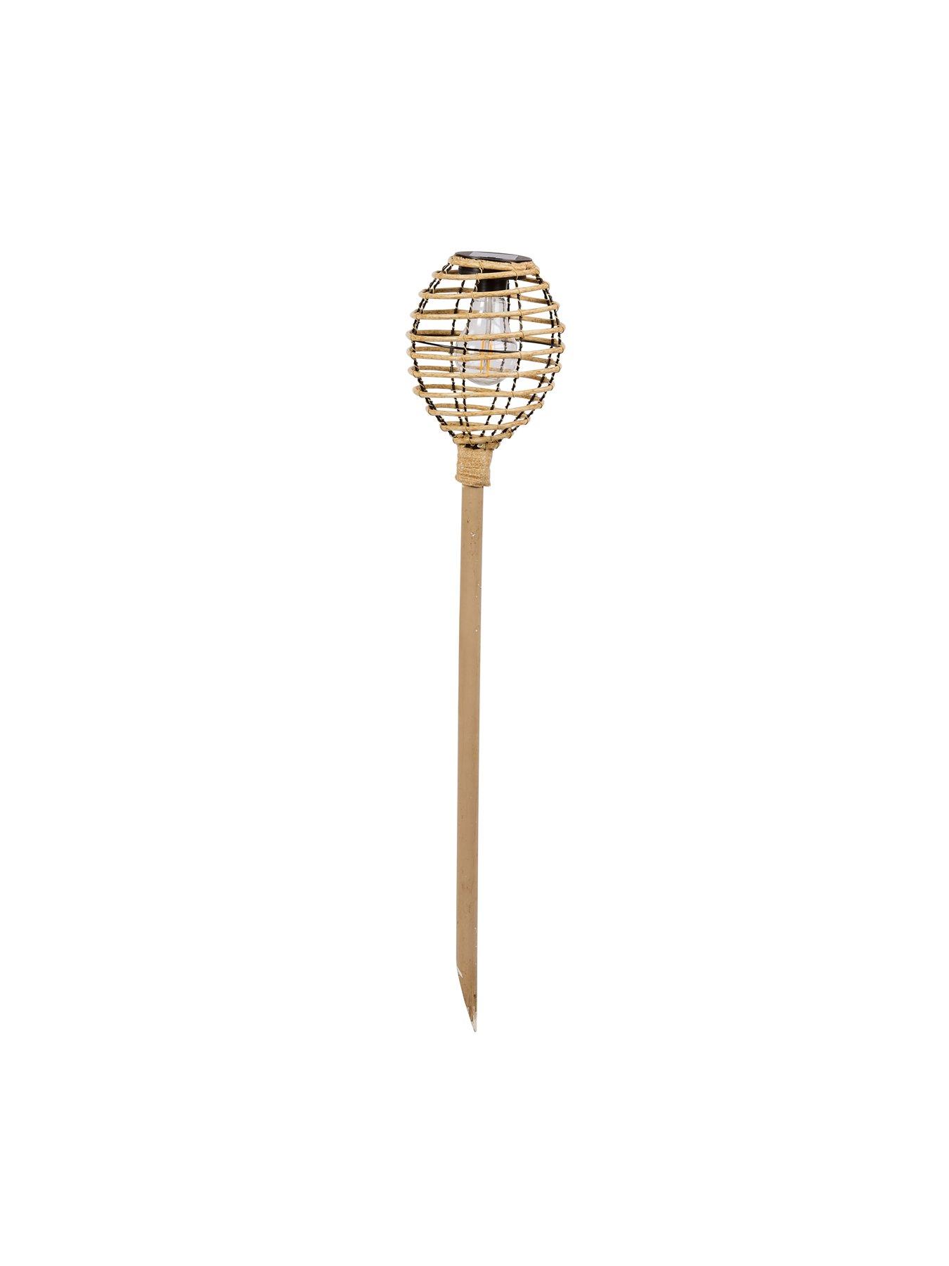 Smart Solar Lumina Rattan Stake Light Pair | Very