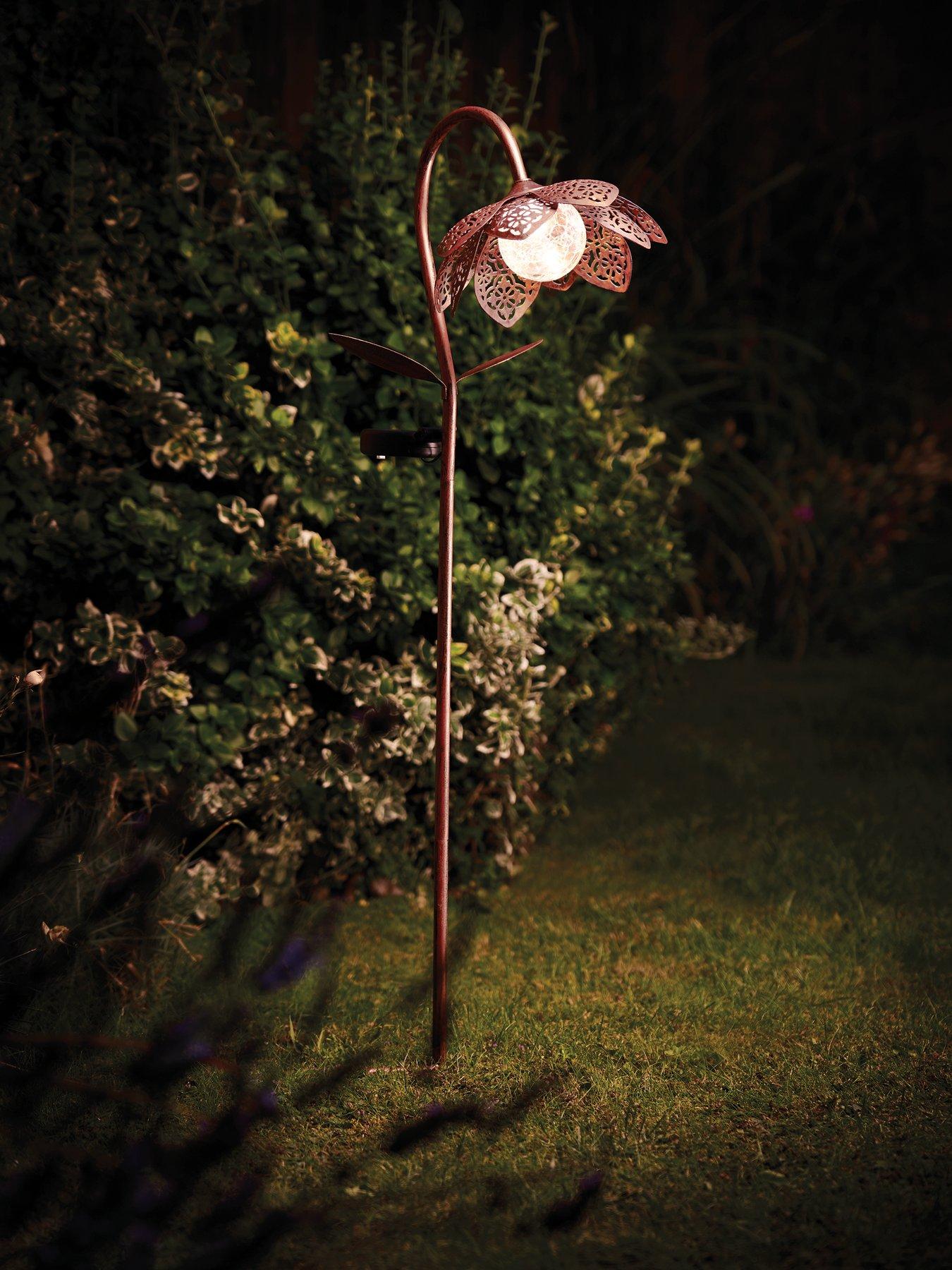 Product photograph of Smart Solar Damasque Solar Bloom Downlighter from very.co.uk