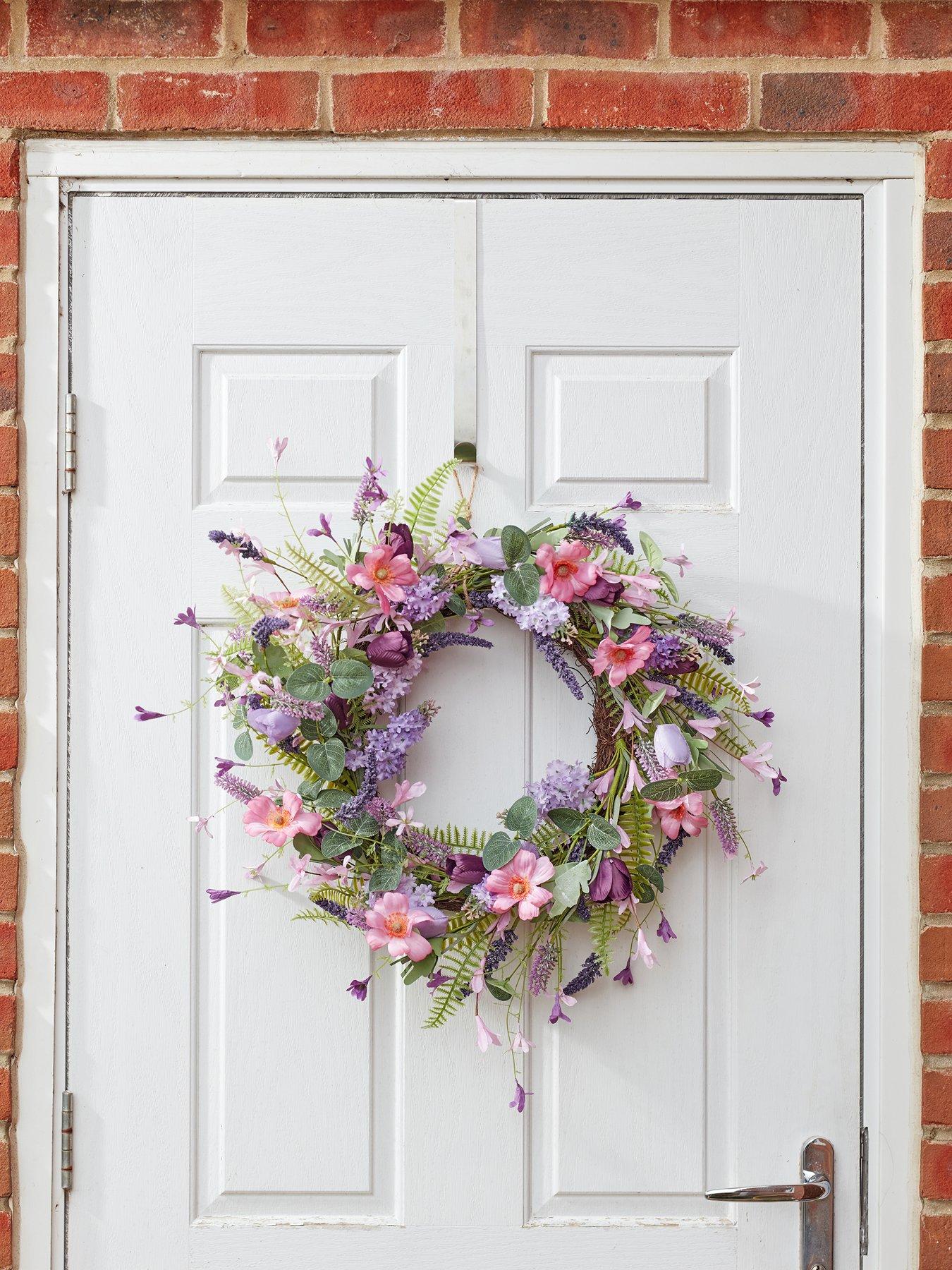 Product photograph of Smart Garden Lilac Floral Wreath from very.co.uk
