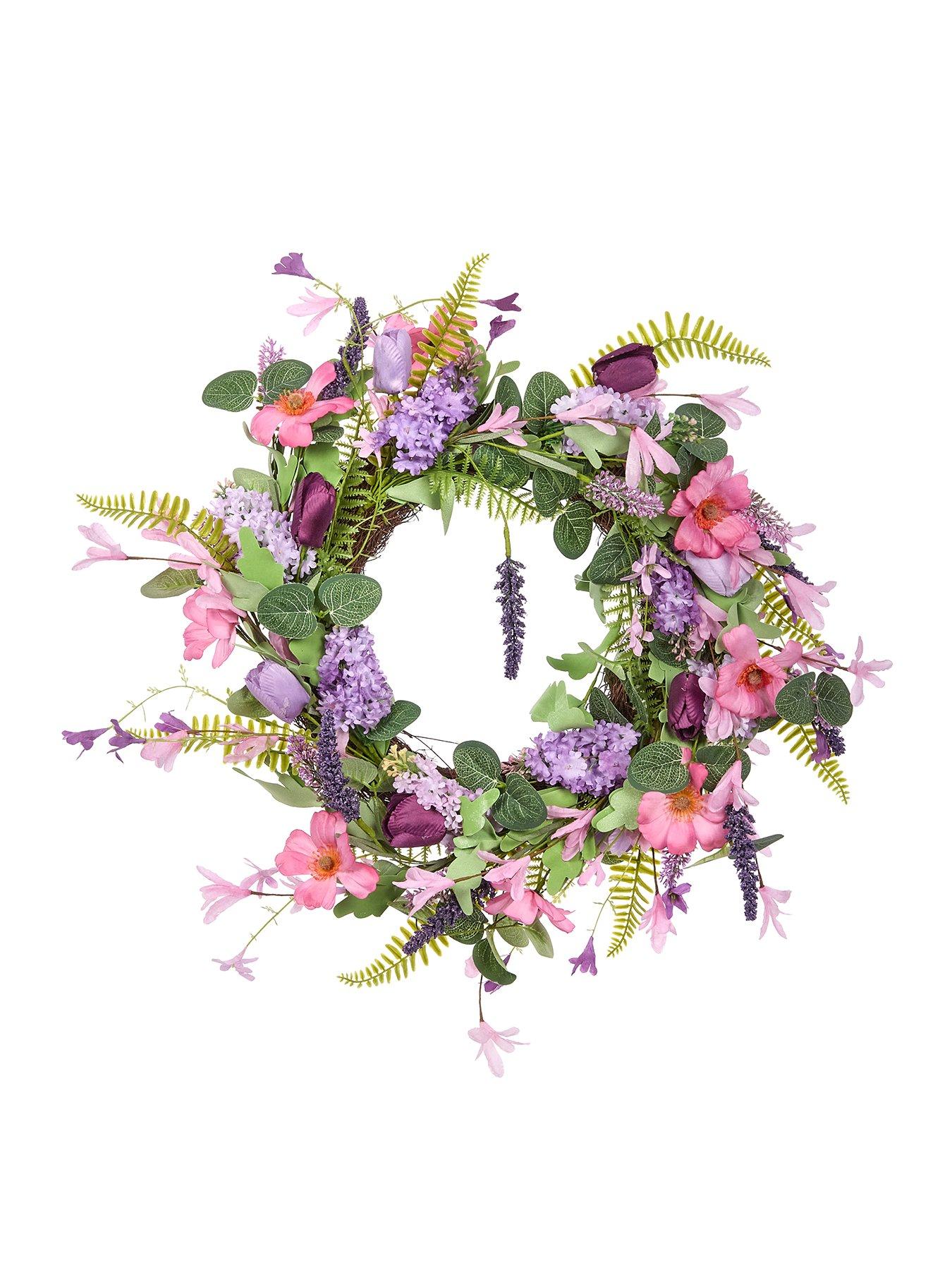 Image 2 of 2 of Smart Garden Lilac Floral Wreath
