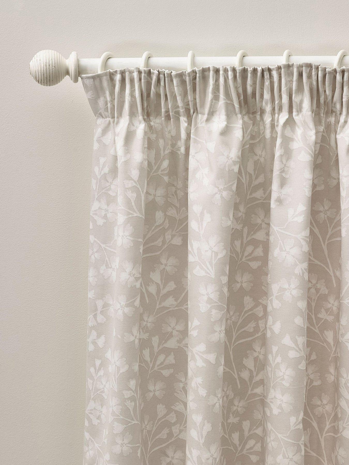 undefined Brooke Floral Pencil Pleat Curtains