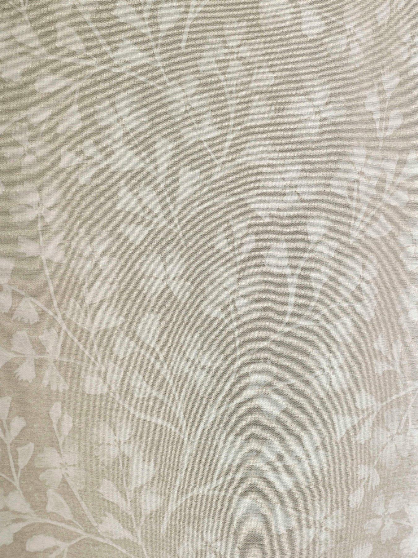Image 3 of 4 of Catherine Lansfield Brooke Floral Eyelet Curtains