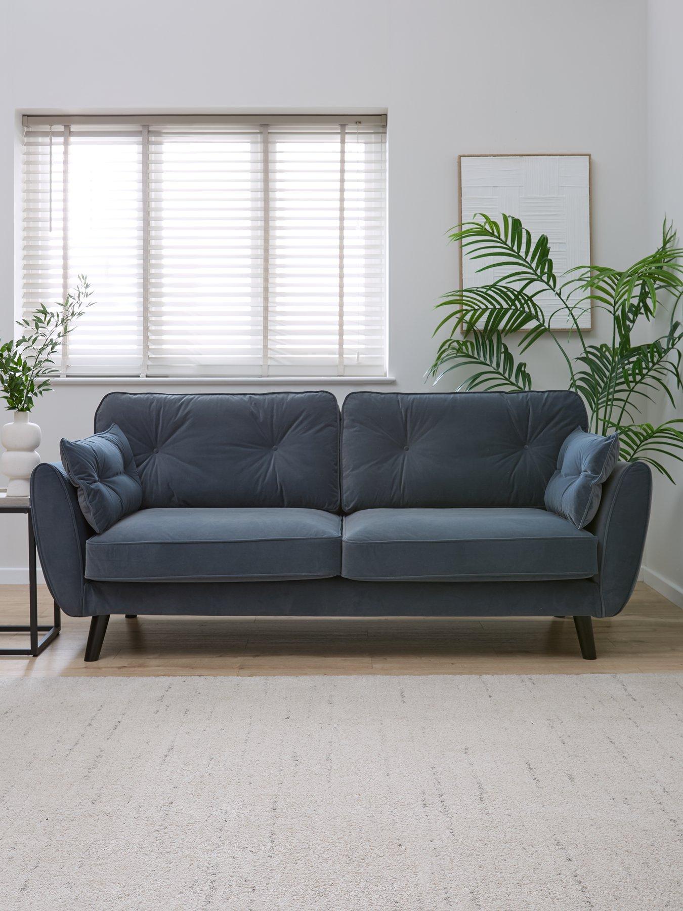 undefined New Paulo Fabric 3 Seater Sofa - FSC® Certified
