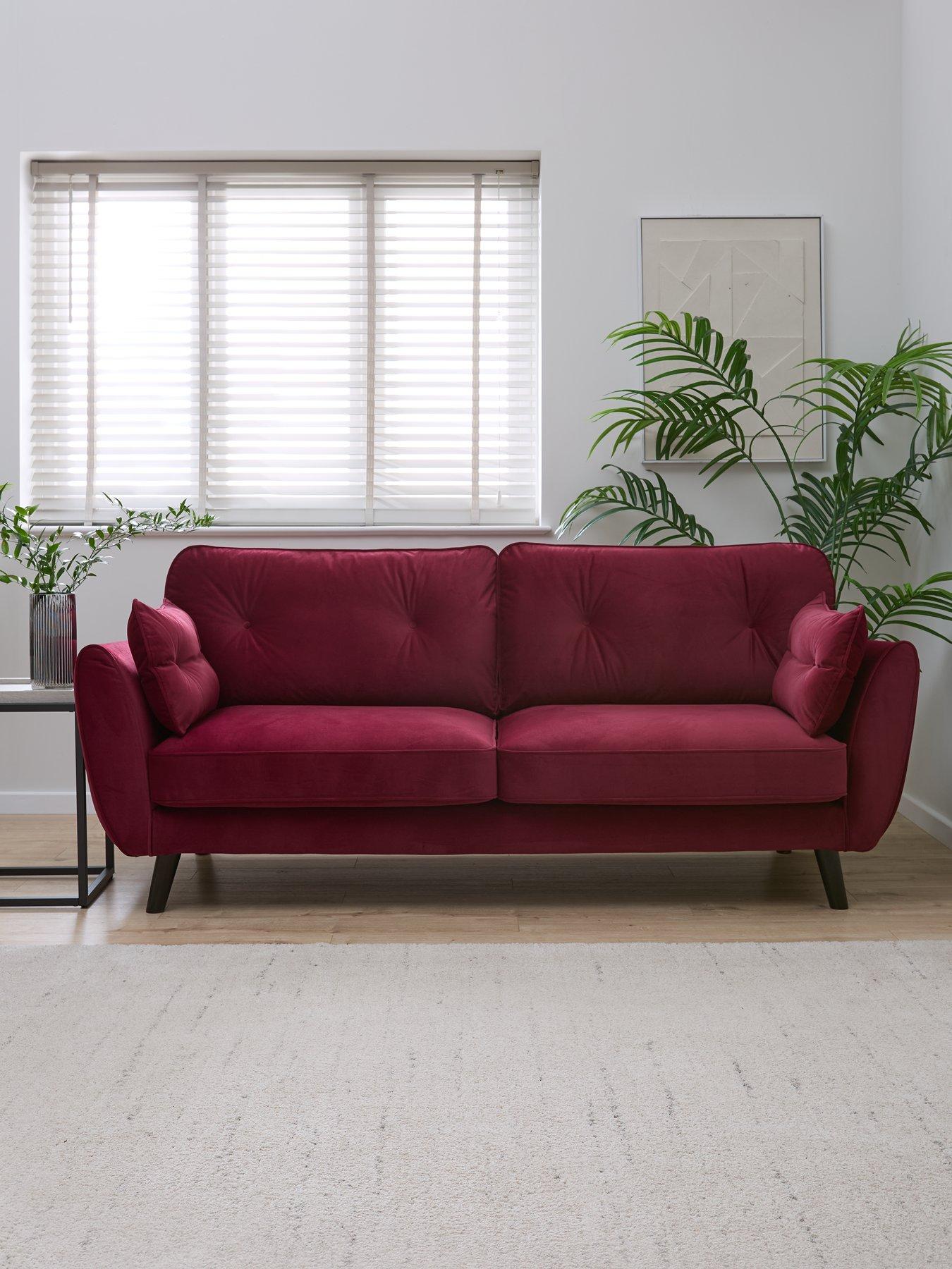 undefined New Paulo Fabric 3 Seater Sofa - FSC® Certified
