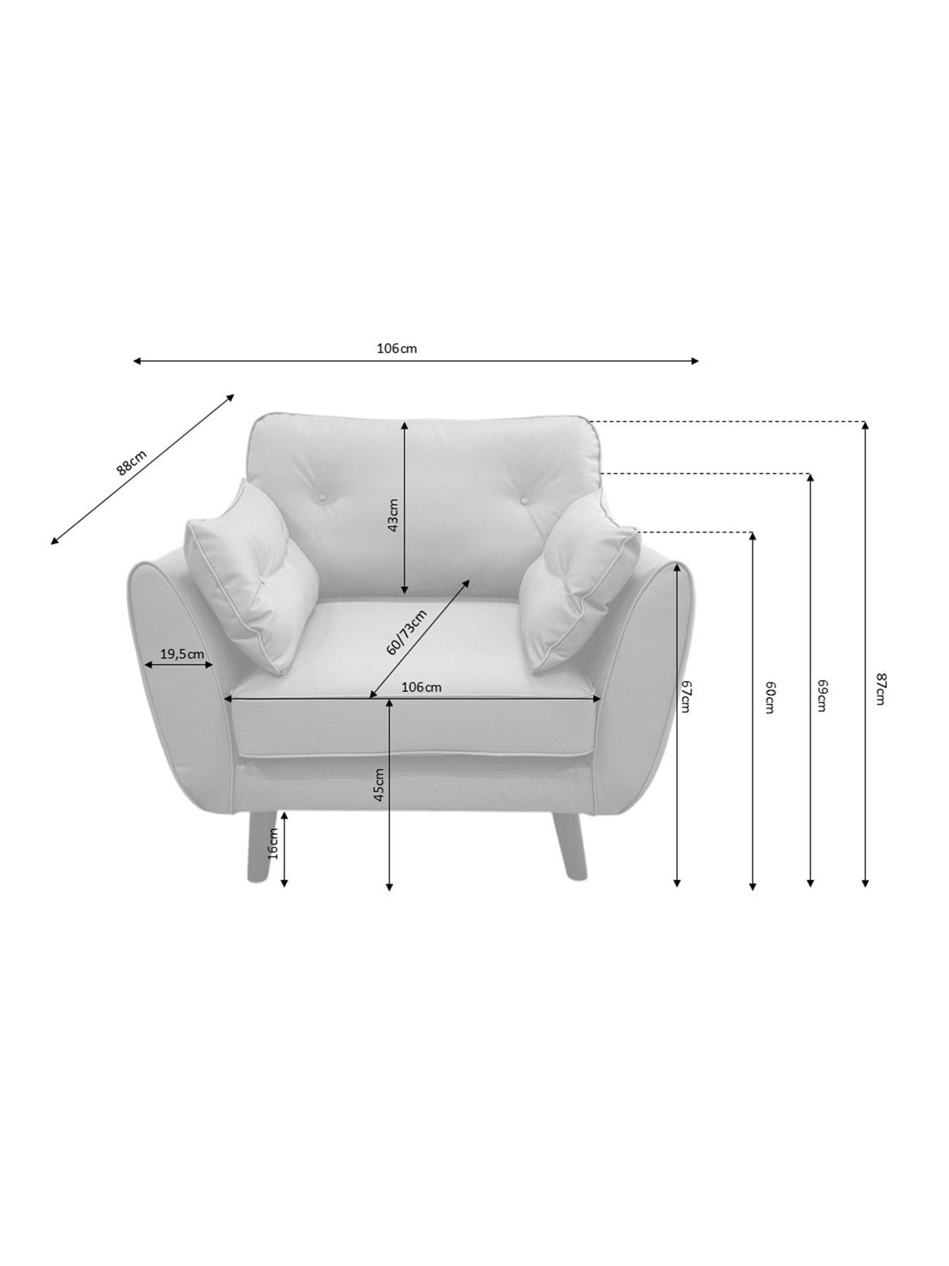 Image 6 of 7 of Very Home New Paulo&nbsp;Fabric&nbsp;Armchair&nbsp;- FSC&reg; Certified